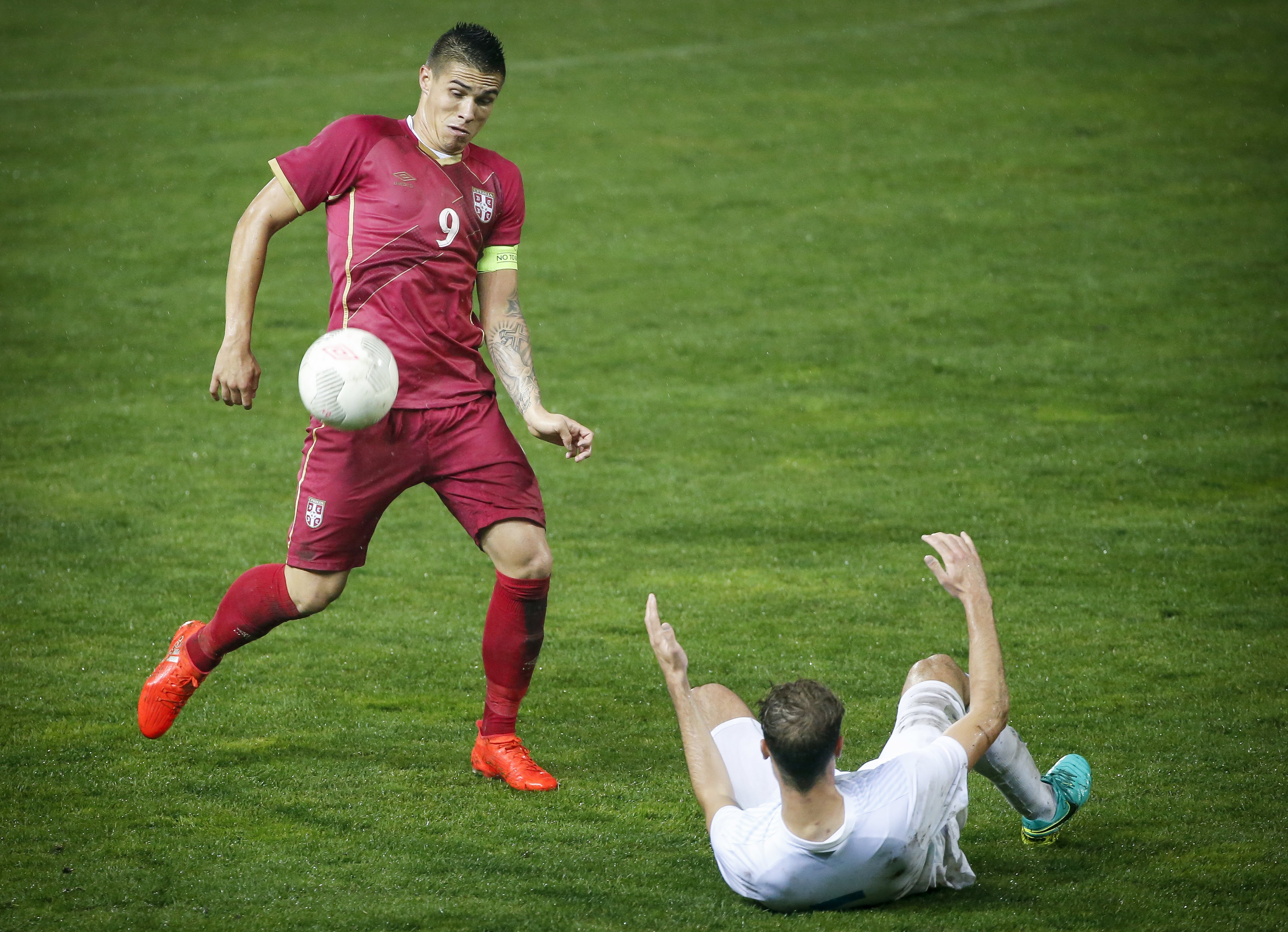 Fudbal Soccer U21
Kvalifikacije za EVropsko Prvenstvo U21
Srbija U21 v Slovenija U21
Uros Djurdjevic (L)
Gornji Milanovac, 10.11.2016.
foto: Srdjan Stevanovic/Starsportphoto ©