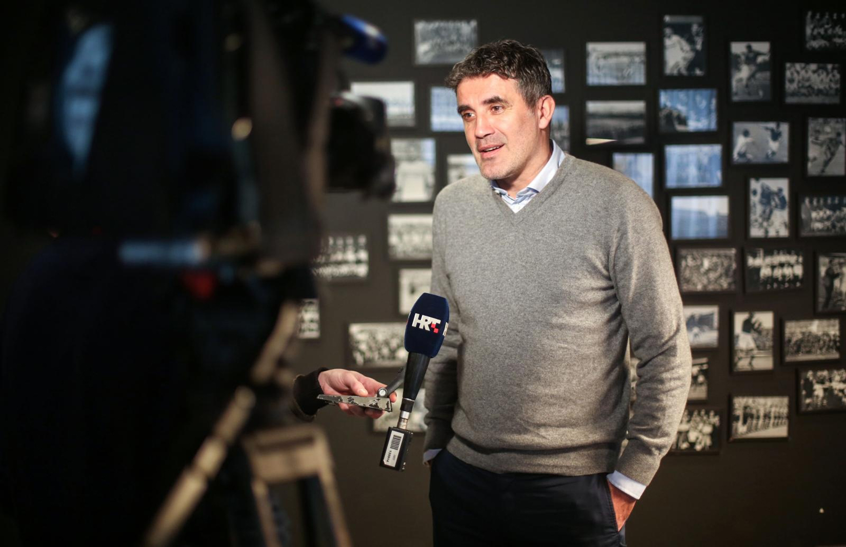 03.02.2020., Zagreb - Druzenje sportskog direktora Dinama, Zorana Mamica i kapetana momcadi Arijana Ademija s medijima. 
Photo: Marin Tironi/PIXSELL