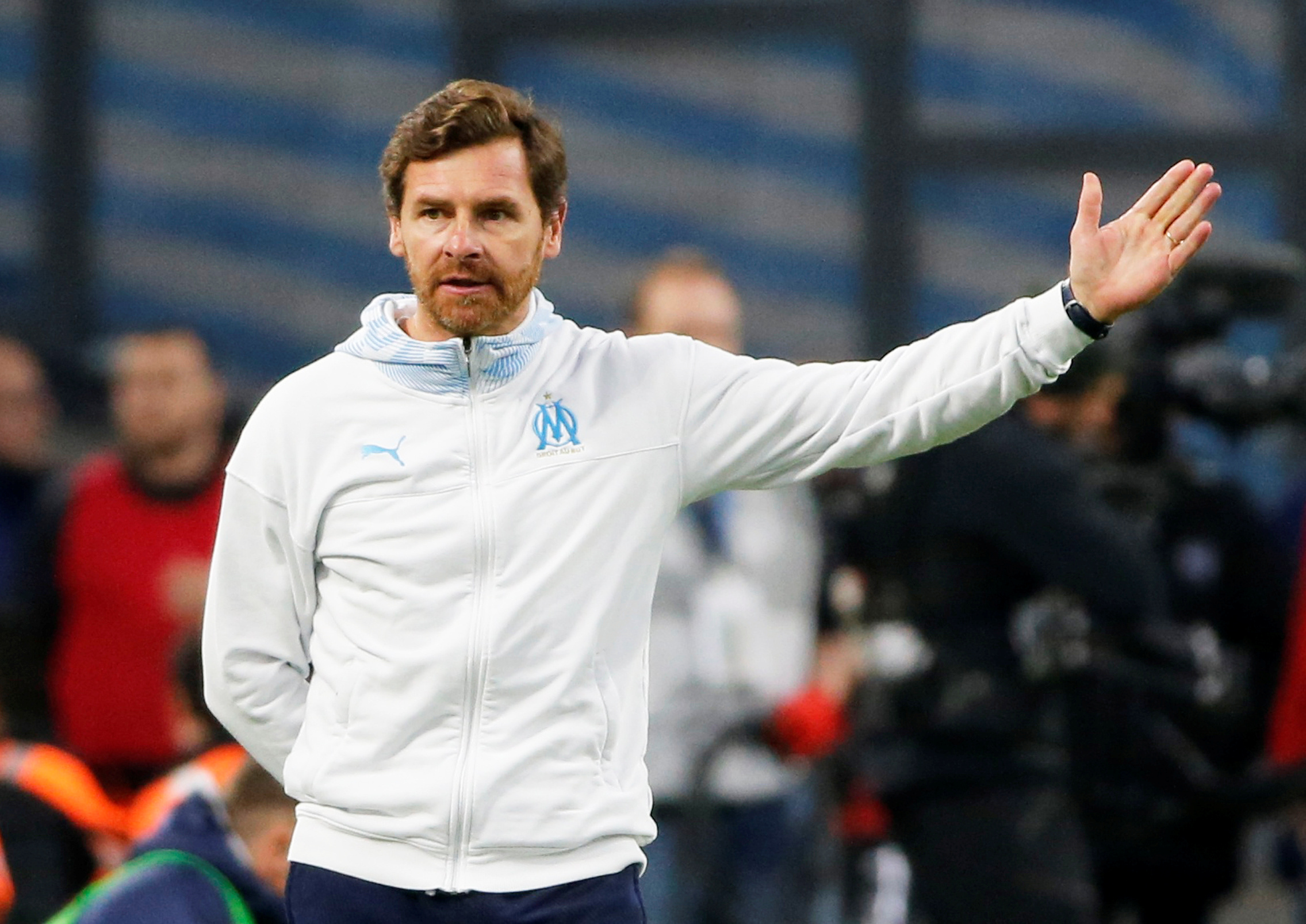 Soccer Football - Ligue 1 - Olympique de Marseille v Toulouse - Orange Velodrome, Marseille, France - February 8, 2020  Olympique de Marseille coach Andre Villas Boas   REUTERS/Jean-Paul Pelissier - RC2HWE9MAKHX