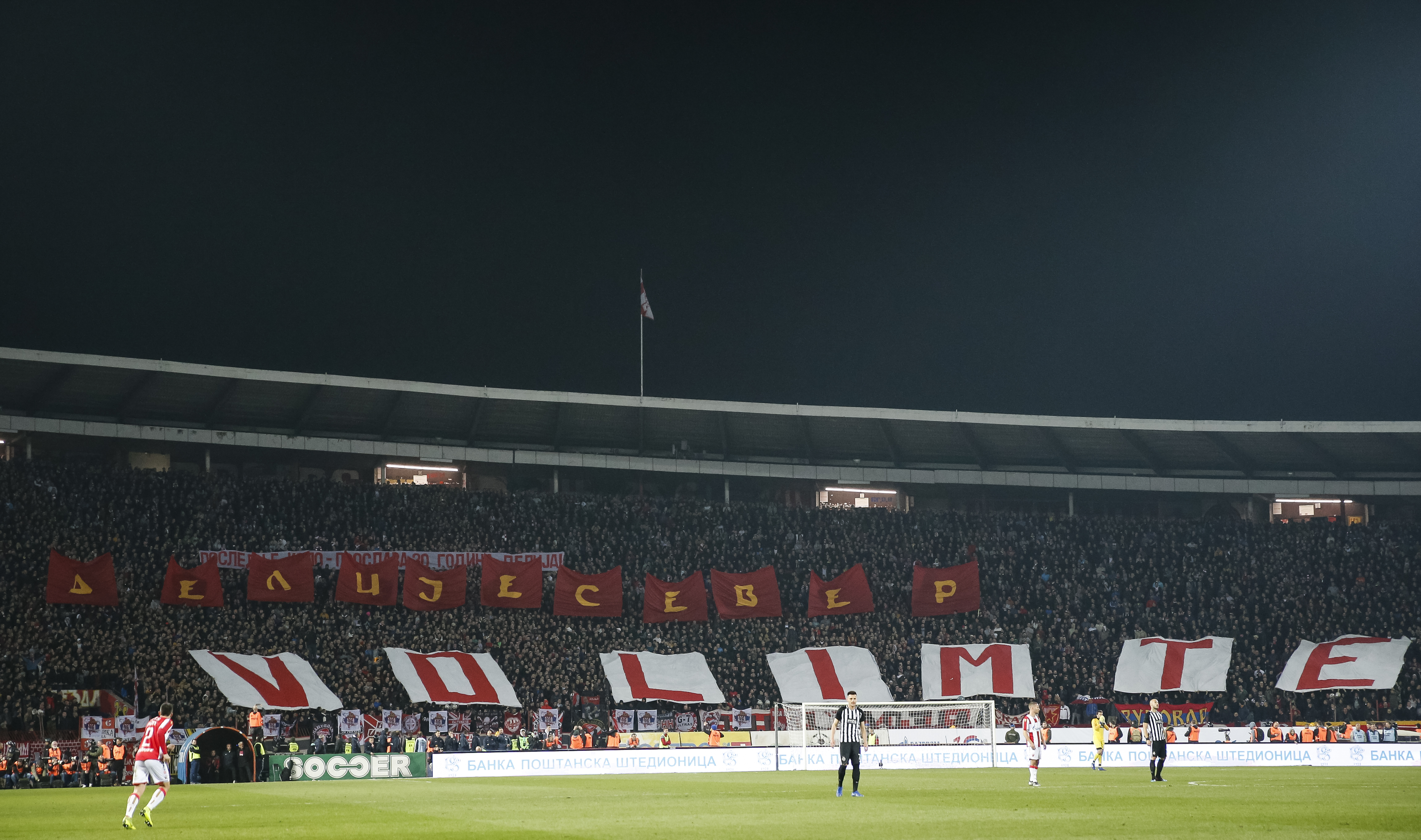 Fudbal Super League Season 2018-2019
Crvena Zvezda v Partizan
Delije navijaci fans supporters flags zastave koreografija
Beograd, 02.03.2019
foto: Srdjan Stevanovic/Starsportphoto ©