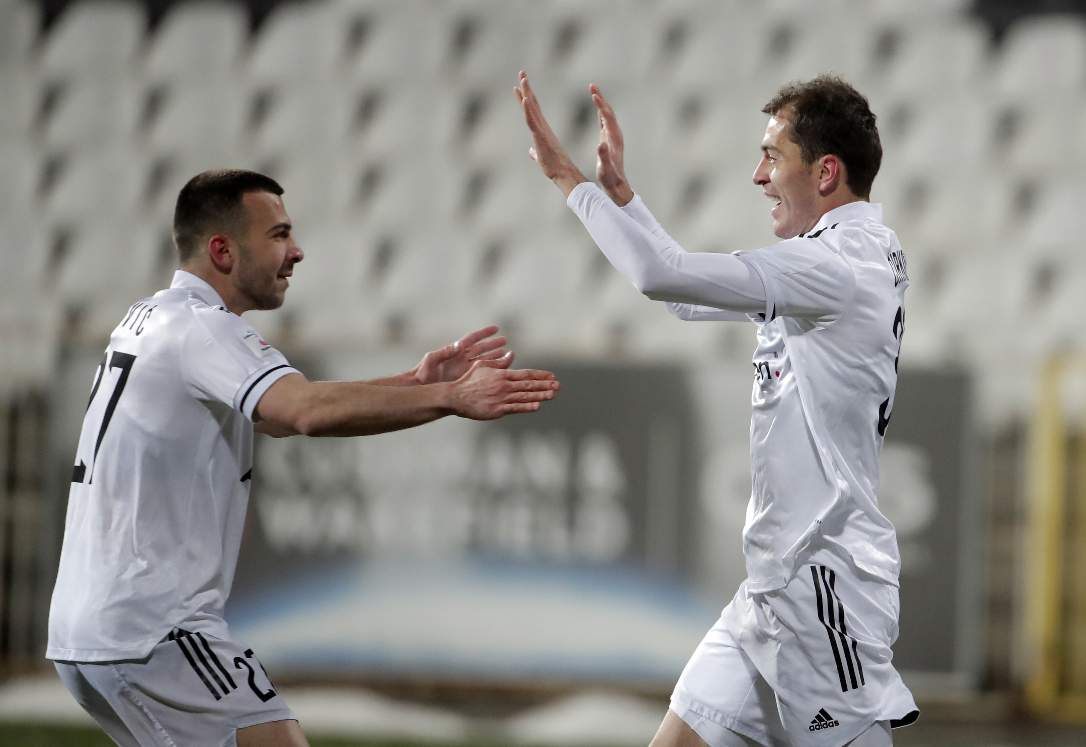 Milan Savic i Nikola Cirkovic Superliga Srbije, Super Liga, Cukaricki - Vojvodina  12.2.2021. 12. februar foto: Pedja Milosavljevic / STARSPORT