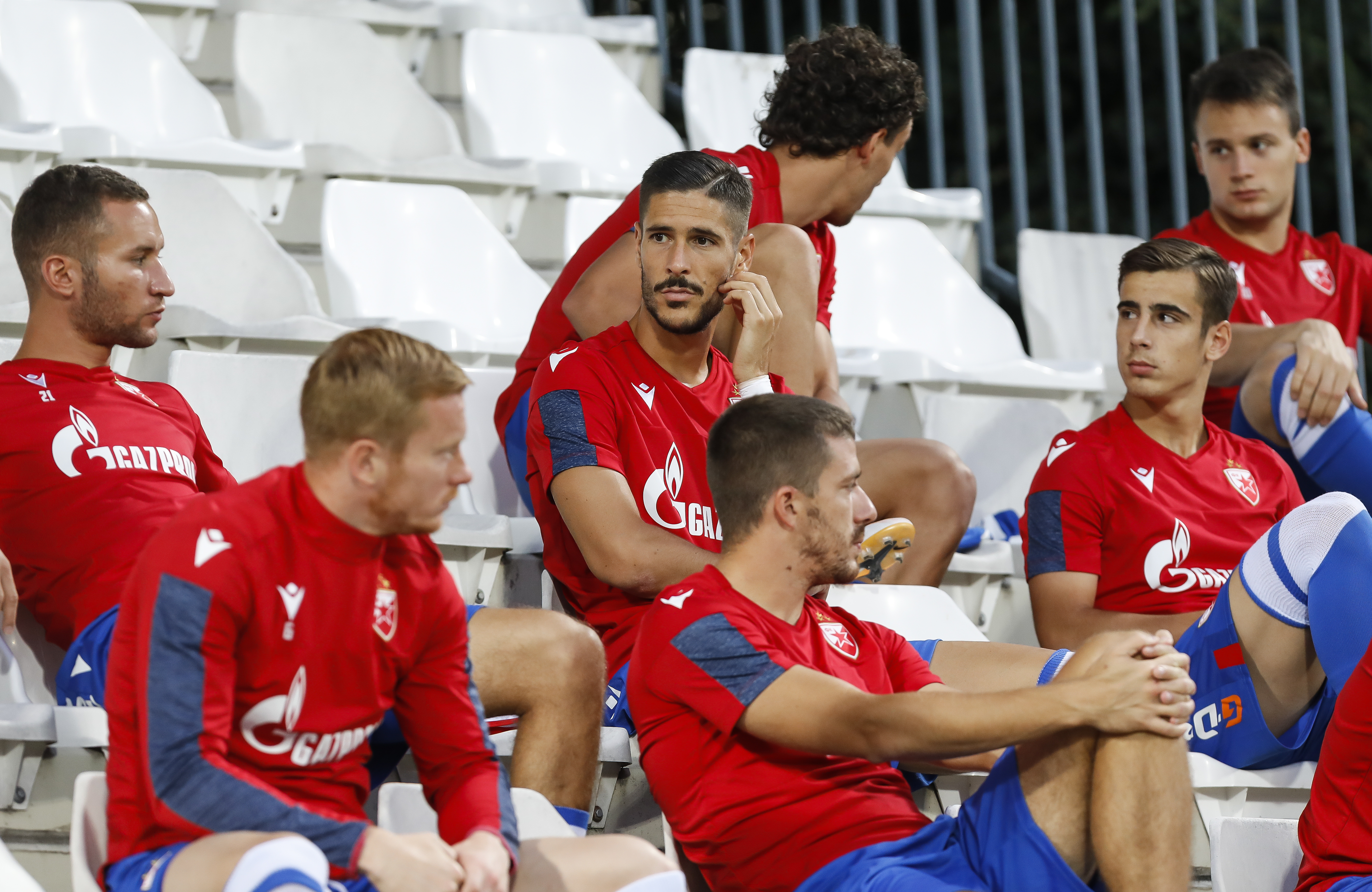 Fudbal Super League Season 2020-2021
Cukaricki v Crvena Zvezda
Veljko Simic (L) Diego Falcinelli (C)
Beograd, 11.09.2020.
foto: Srdjan Stevanovic/Starsportphoto ©