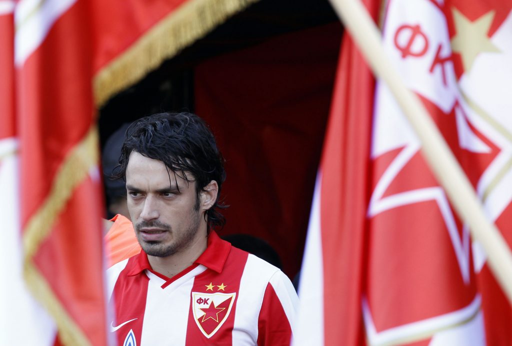 Fudbal, Jelen super liga, sezona 2011/12.Sloboda East Point Vs. Crvena Zvezda.Nikola Mikic.Uzice, 30.10.09.2011..foto: Srdjan Stevanovic/Starsportphoto ©