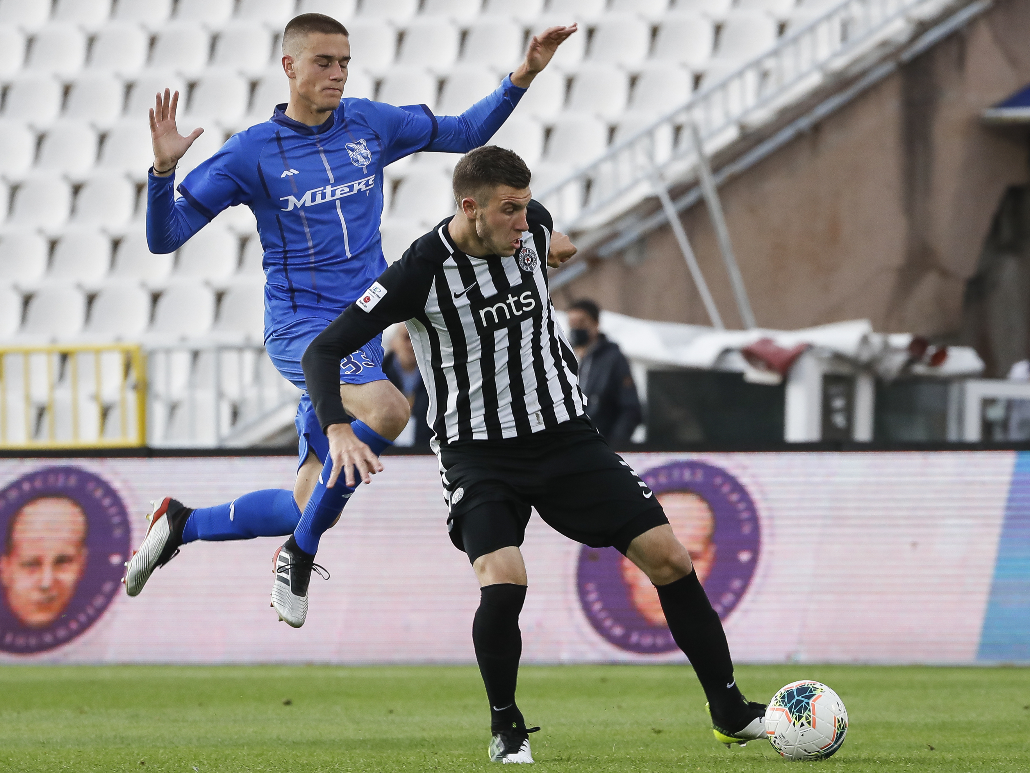Fudbal Super League Season 2019-2020
Partizan v Mladost Lucani
Strahinja Pavlovic (R) and Lazar Selenic (L)
Beograd, 30.05.2020.
foto: Srdjan Stevanovic/Starsportphoto ©