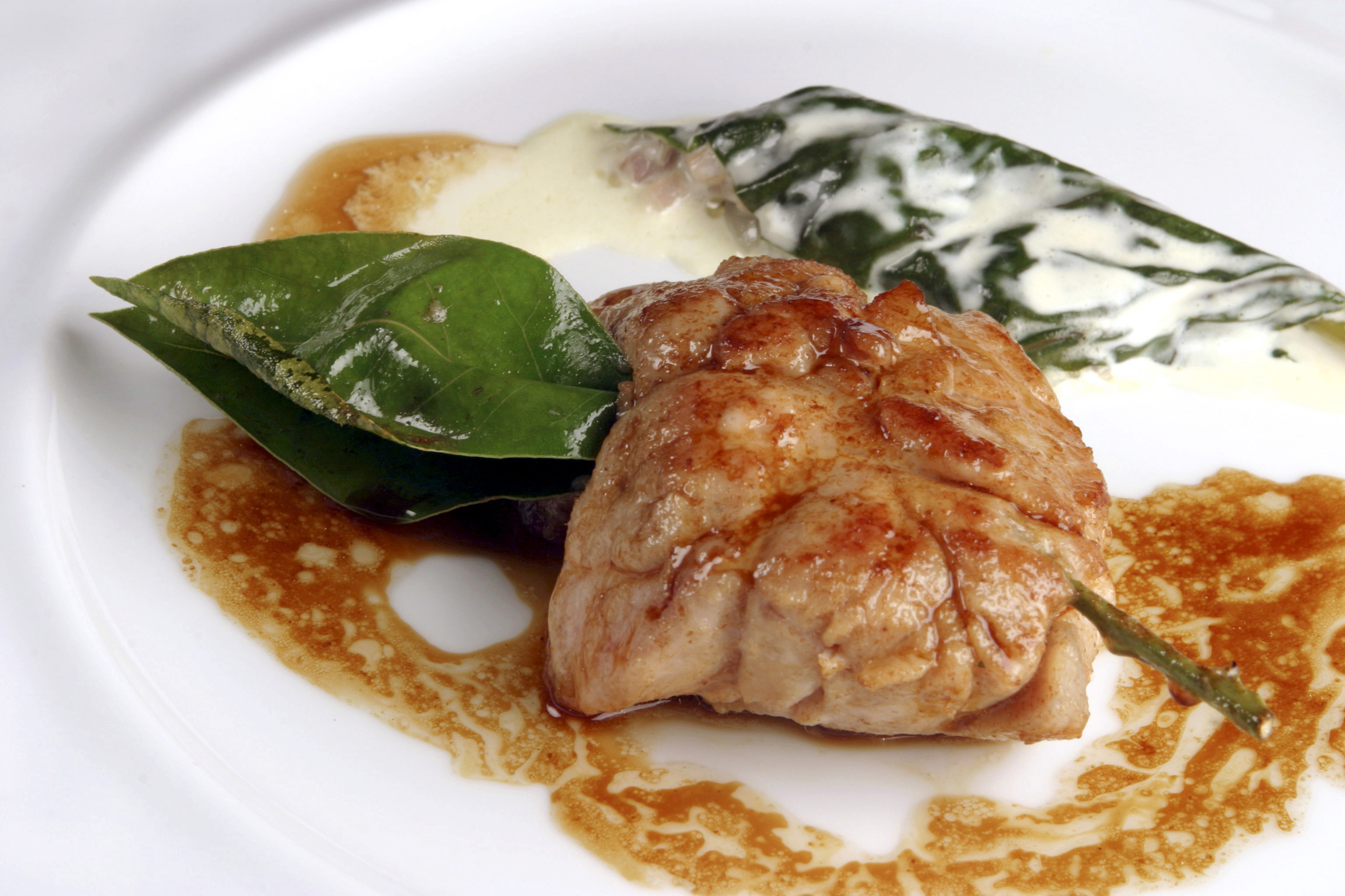 Sweetbreads,Pricked,With,Bay,Leaves,,Stuffed,Cos,Leaves