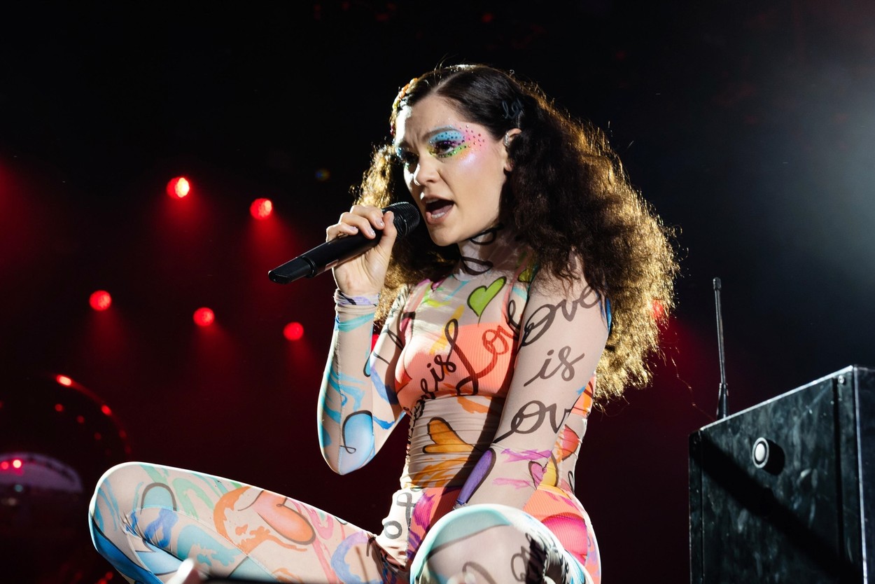 Jessie J performing at Brighton Pride Festival