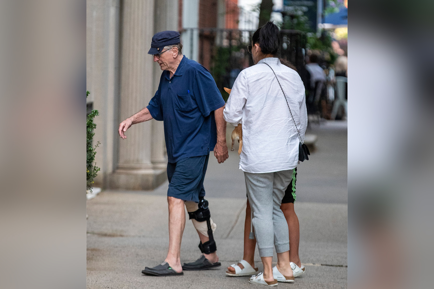 EXCLUSIVE: Robert De Niro Walks With Leg Brace And Cane As He Is Seen Out In NYC For The First Time Since Injury On Set Of Scorcese's - Killers Of The Flower Moon