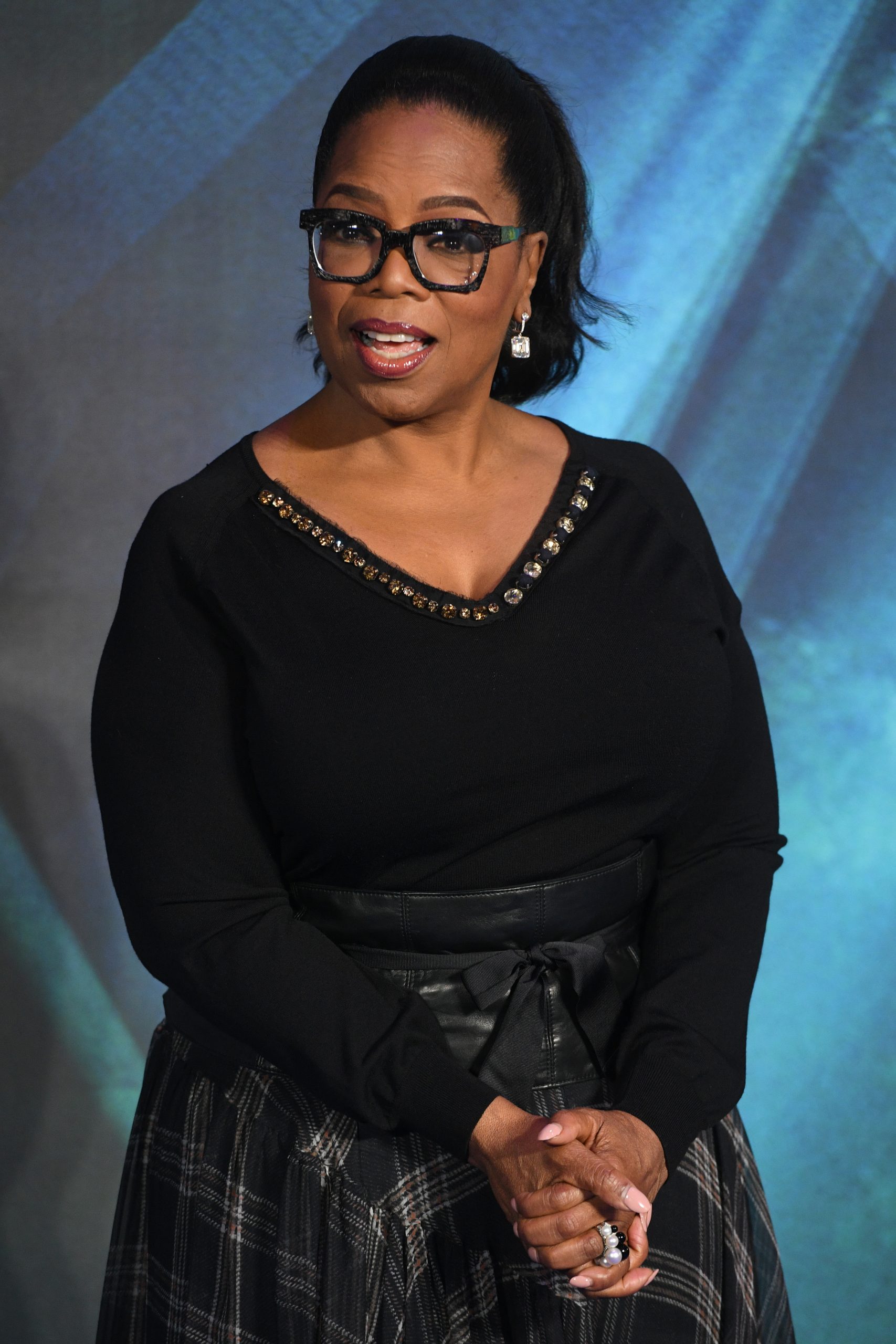 epa06601516 US talk show host and actress Oprah Winfrey arrives to the European premiere of 'A Wrinkle in Time' in London, Britain, 13 March 2018. The movie opens across British theaters on 23 March.  EPA-EFE/FACUNDO ARRIZABALAGA