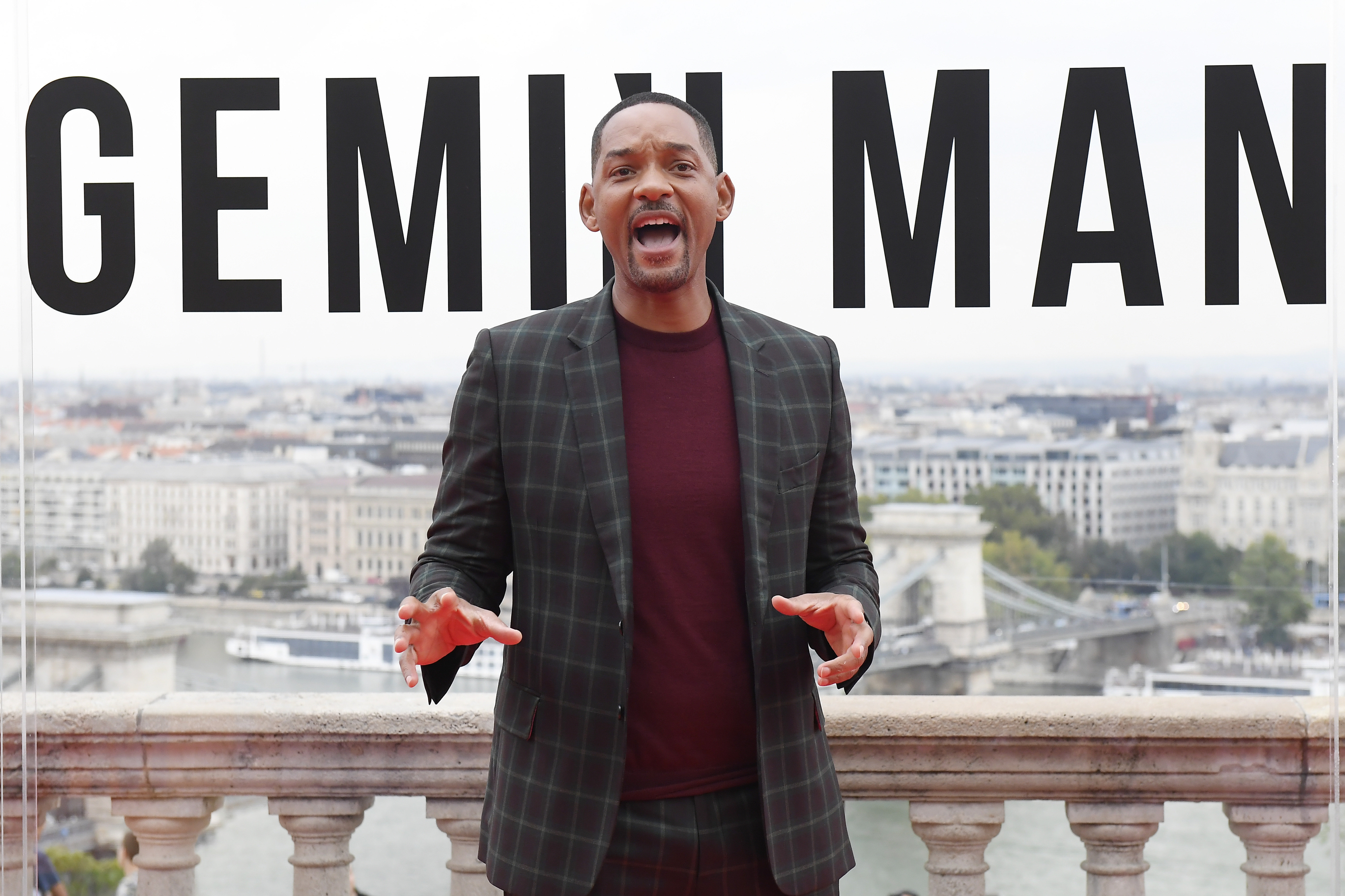 epa07868975 US actor and cast member Will Smith arrives for a promotional event for the movie 'Gemini Man' in Budapest, Hungary, 25 September 2019. The action thriller will premiere on 10 October in Hungary.  EPA-EFE/Tamas Kovacs HUNGARY OUT