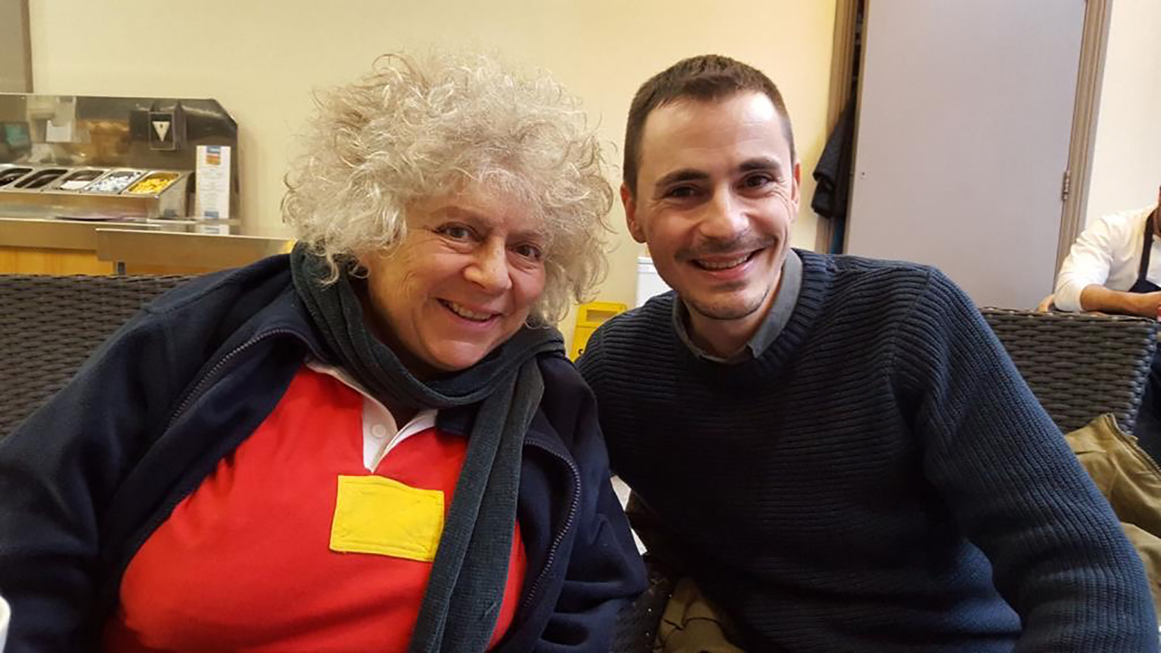 Miriam Margolyes, Mirijam Margolis, glumica, Stevan Filipović Foto: Privatna arhiva