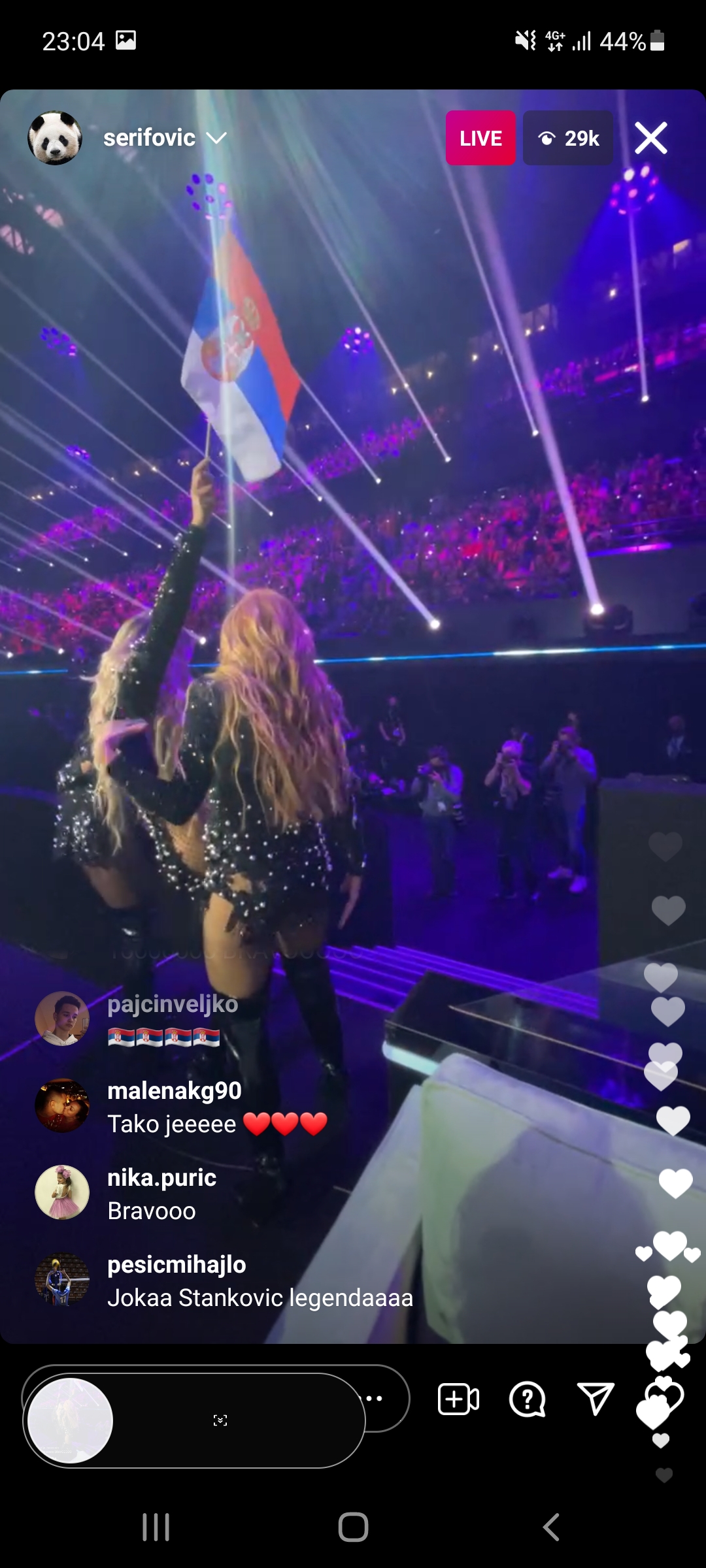 Hurricane, Evrovizija, finale Foto: Instagram/serifovic