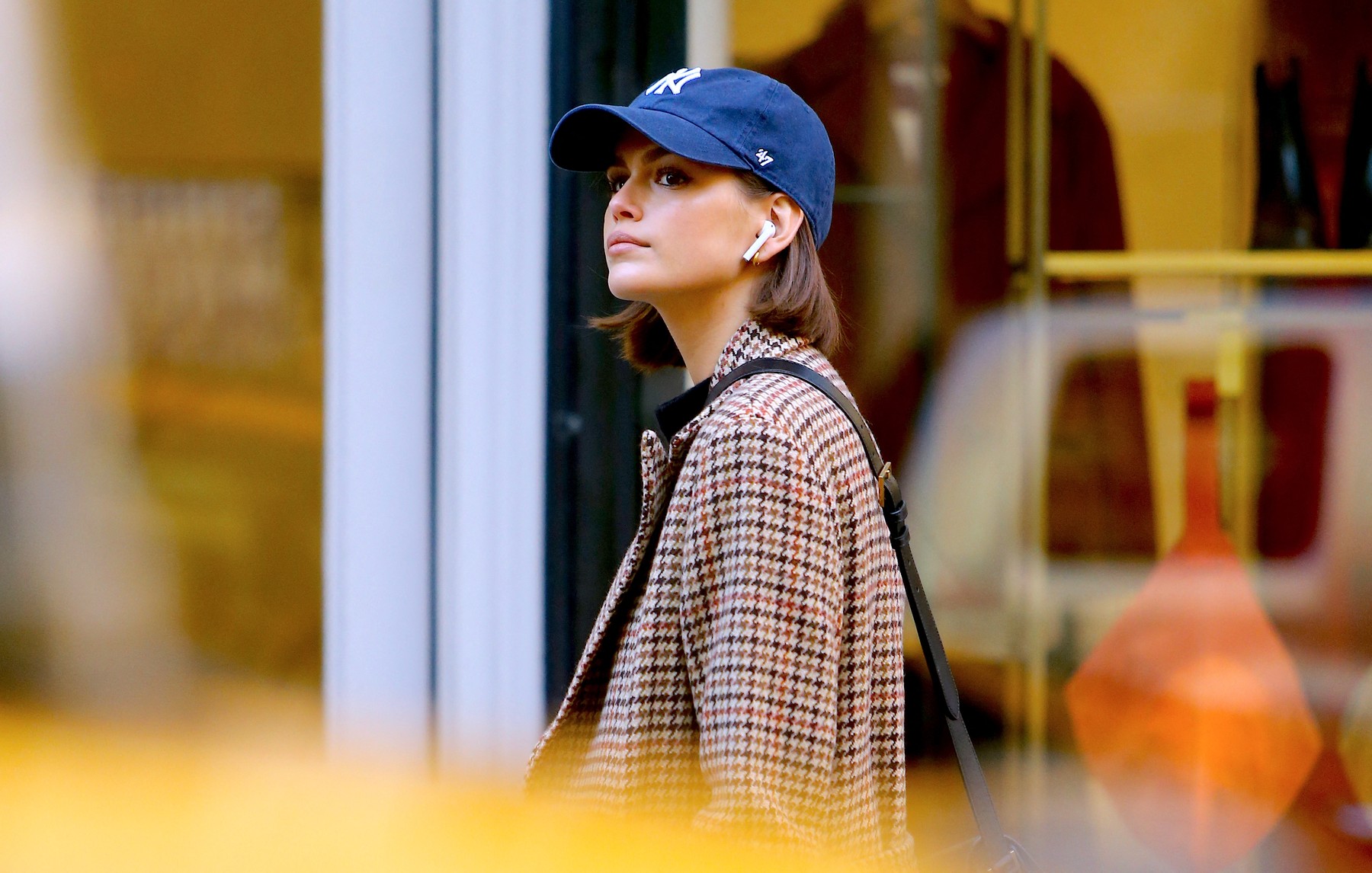 Model Kaia Gerber walking on Spring Street in Soho, New York City, NY, USA on October 10, 2019.,Image: 476111134, License: Rights-managed, Restrictions: , Model Release: no, Credit line: Dylan Travis/ABACA / Abaca Press / Profimedia