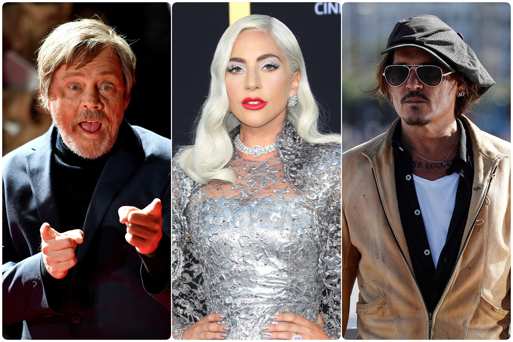 Mark Hamil Lejdi Gaga i Dzoni Dep