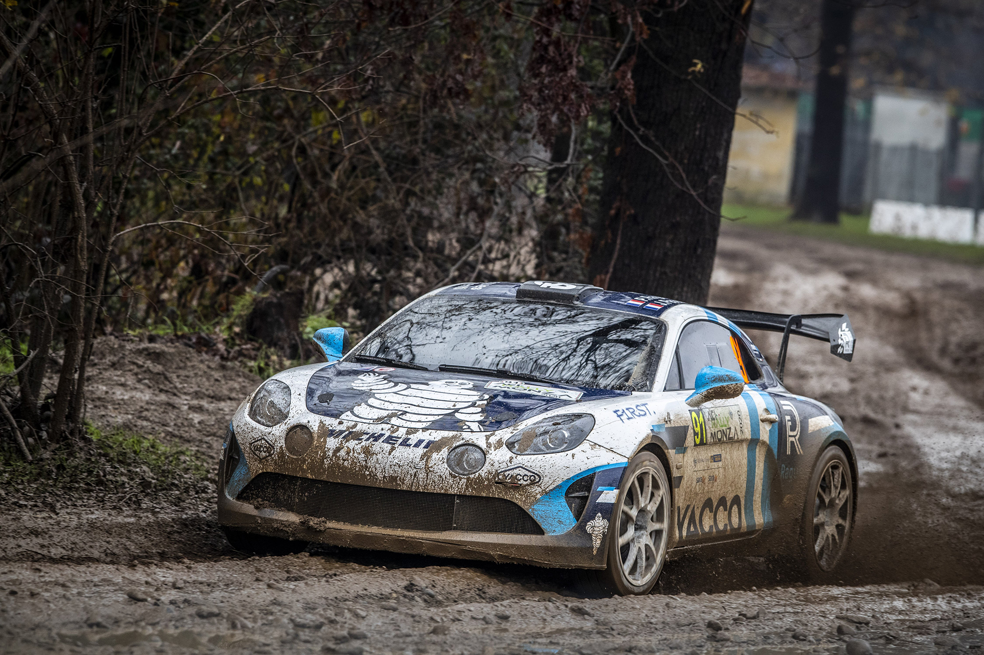 91 Pierre RAGUES (FRA), Julien PESENTI (FRA), ALPINE A110, action, during the 2020 ACI Rally Monza, 7th round of the 2020 FIA WRC Championship from December 3 to 8, 2020 at Monza, Brianza in Italy - Photo Grégory Lenormand / DPPI