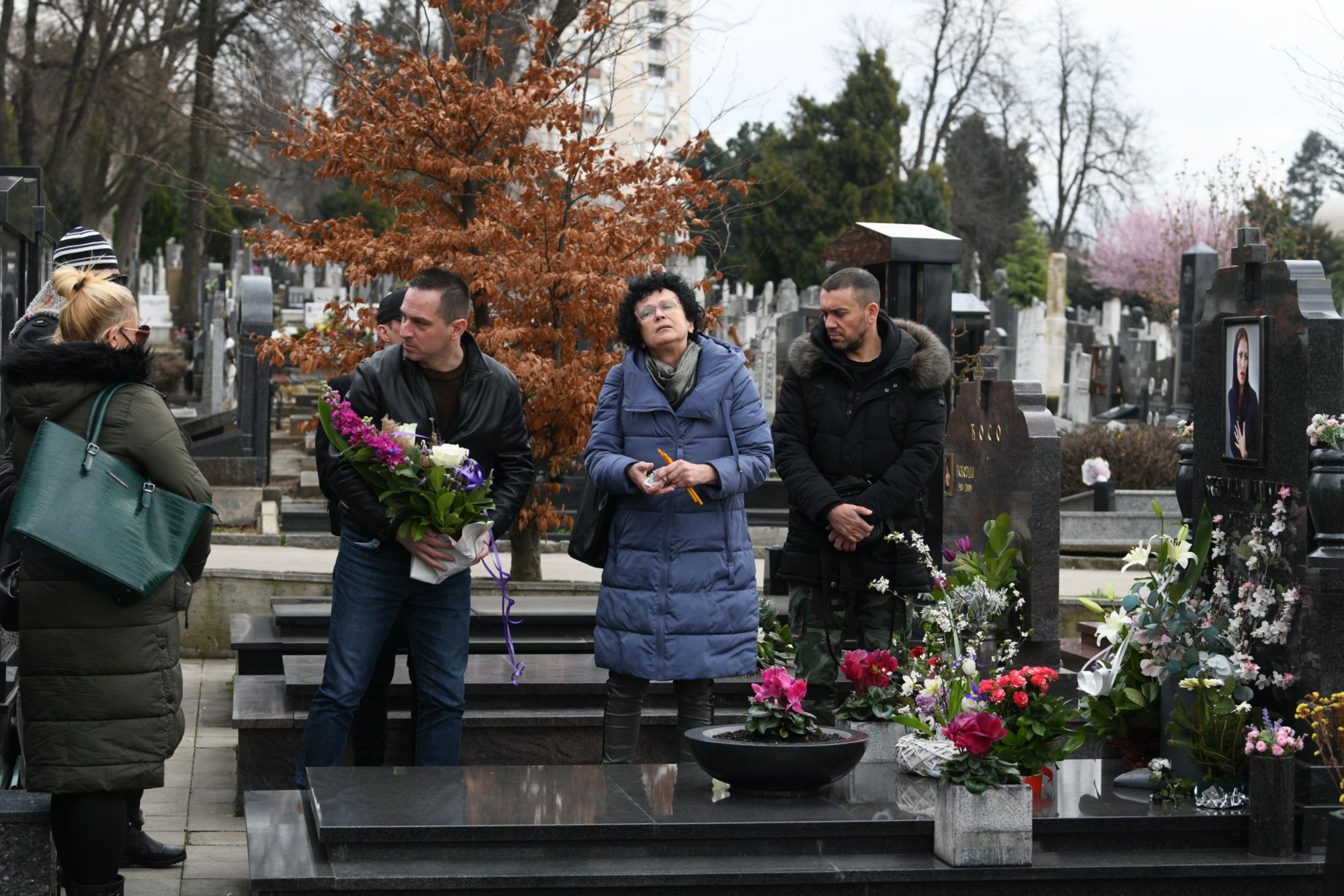 Beograd 16. mart 2021. Pomen pevacici Kseniji Pajcin, dvadeset godina od ubistva, groblje Foto:Goran Srdanov/Nova.rs