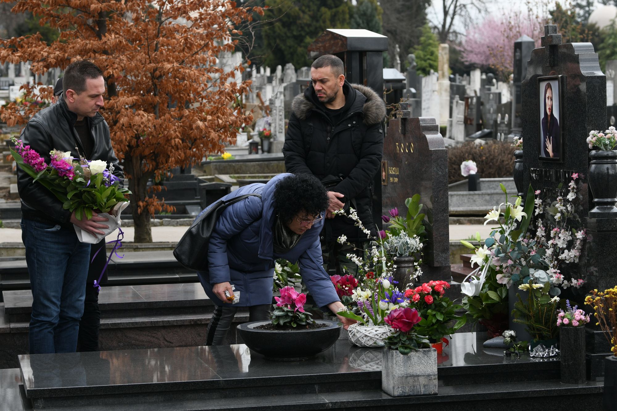 Beograd 16. mart 2021. Pomen pevacici Kseniji Pajcin, dvadeset godina od ubistva, groblje Foto:Goran Srdanov/Nova.rs