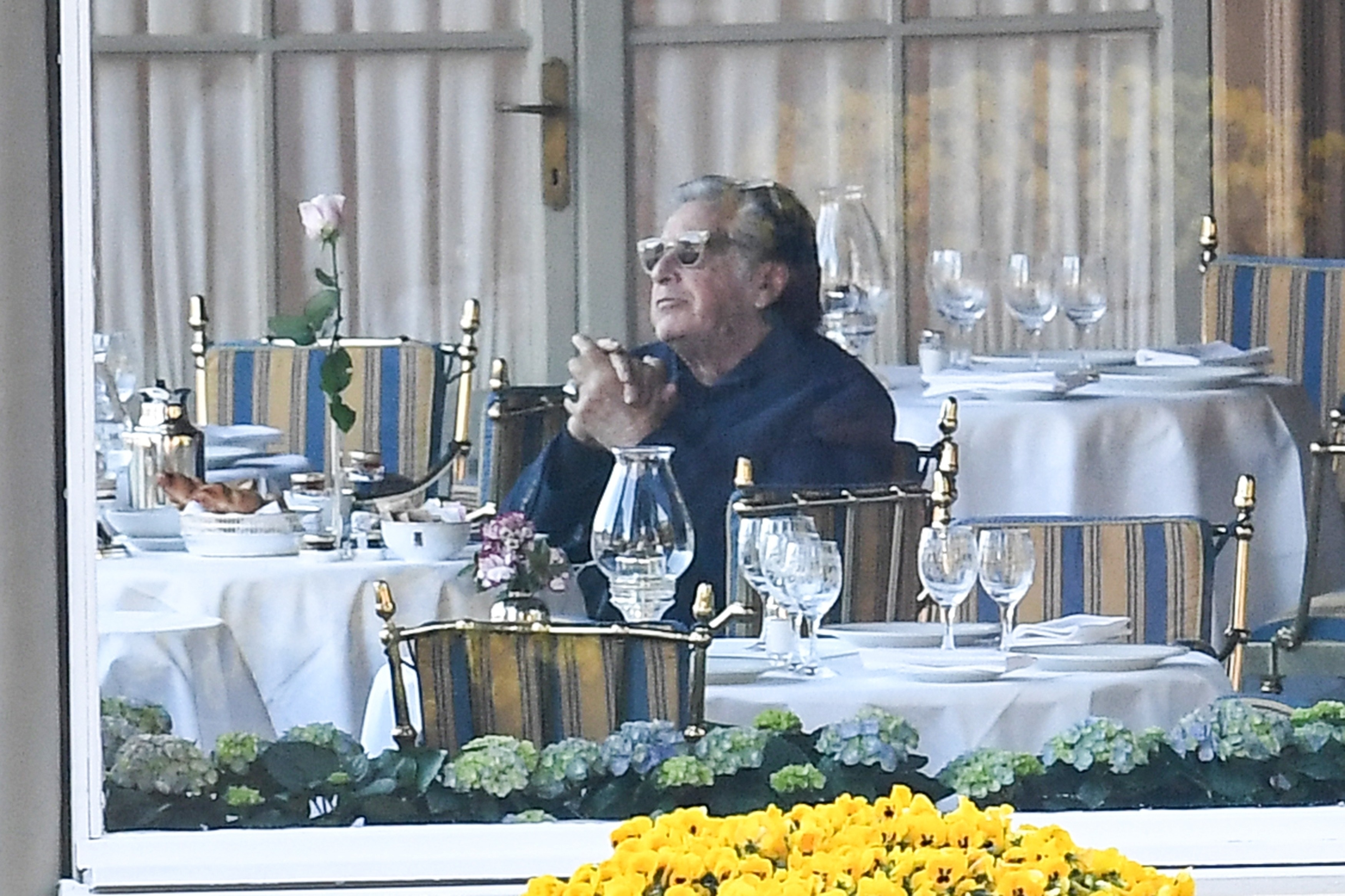 Al Pacino spotted at Villa D'Este on Como Lake