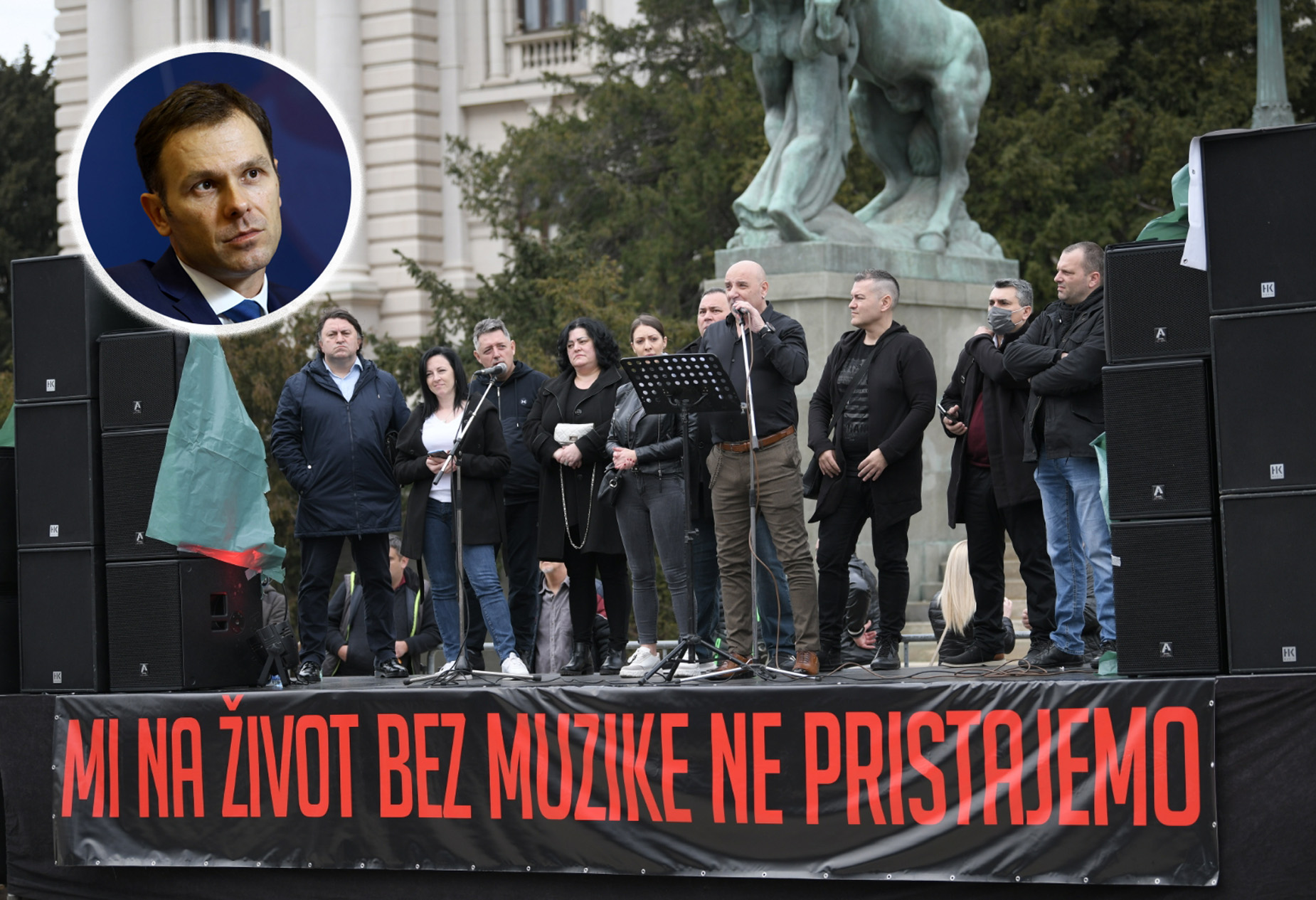 Protest muzičara, Siniša Mali kombo