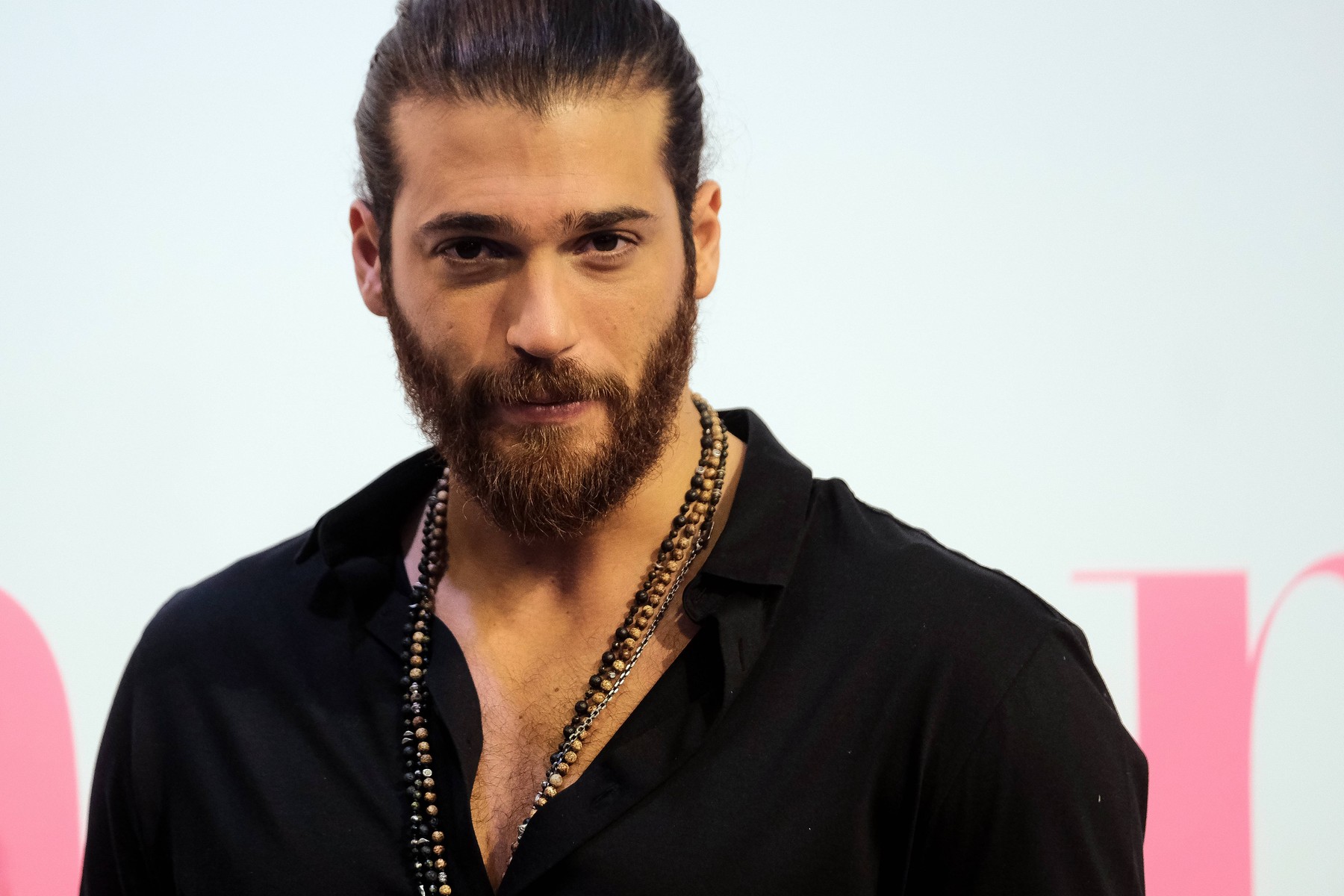 Can Yaman during his visit to a television channel in Madrid, Tuesday, November 26, 2019
