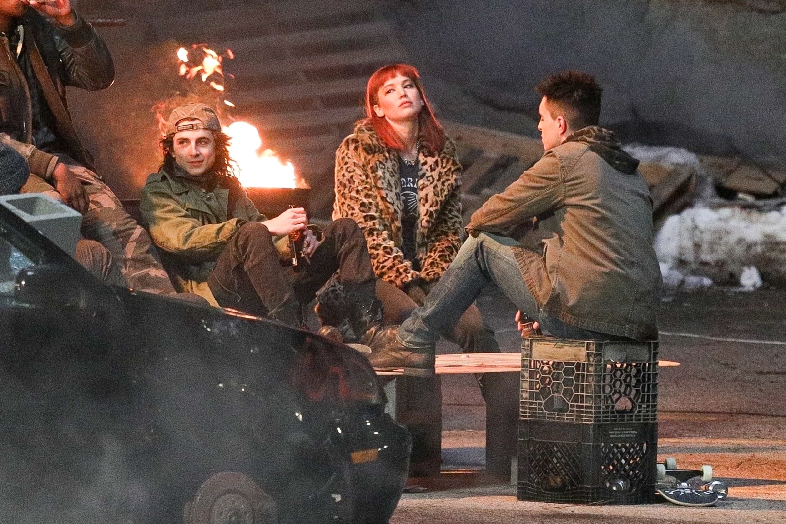 *PREMIUM-EXCLUSIVE* First pictures of Jennifer Lawrence back on set after accident