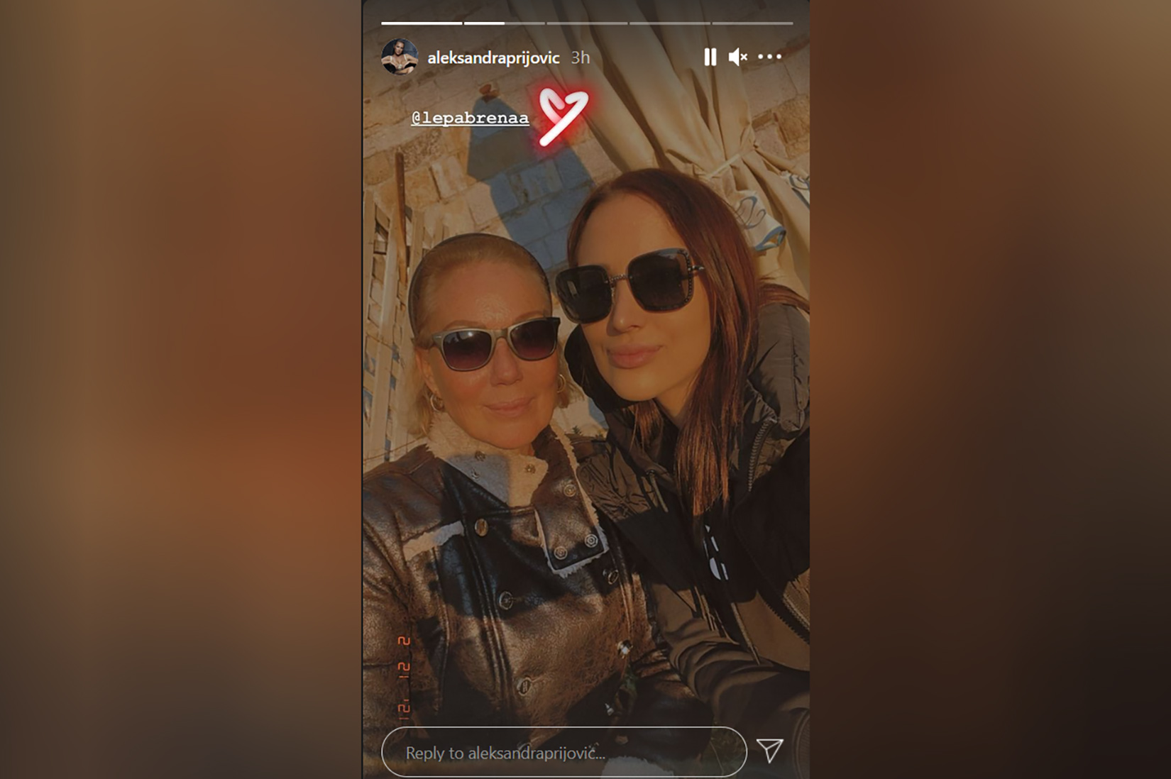 Aleksandra Prijović, Lepa Brena, Kalemegdan Foto: Instagram/aleksandraprijovic