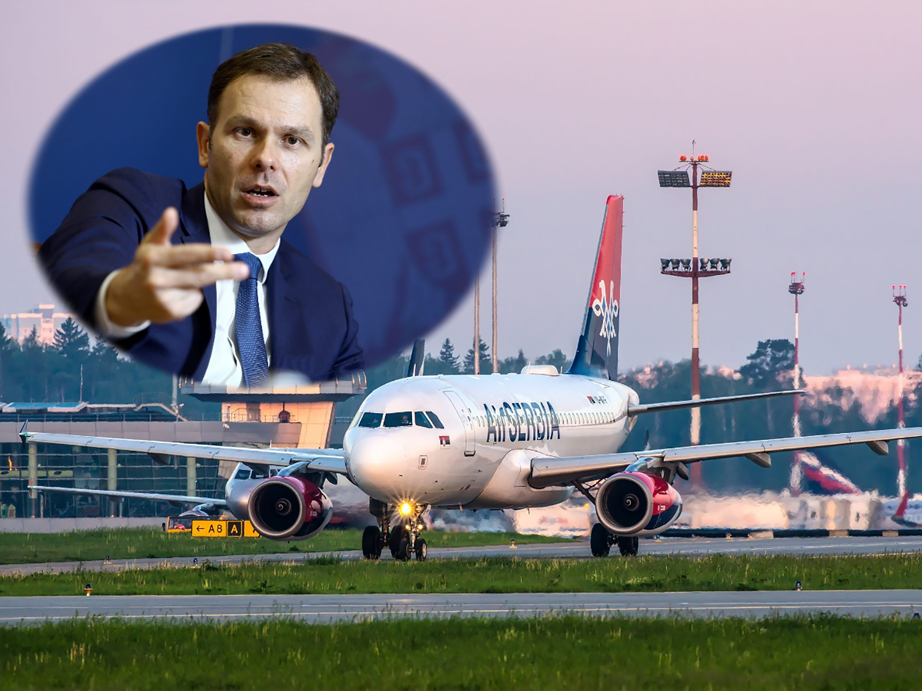 Sinisa Mali avion Er Srbija, AirSerbia