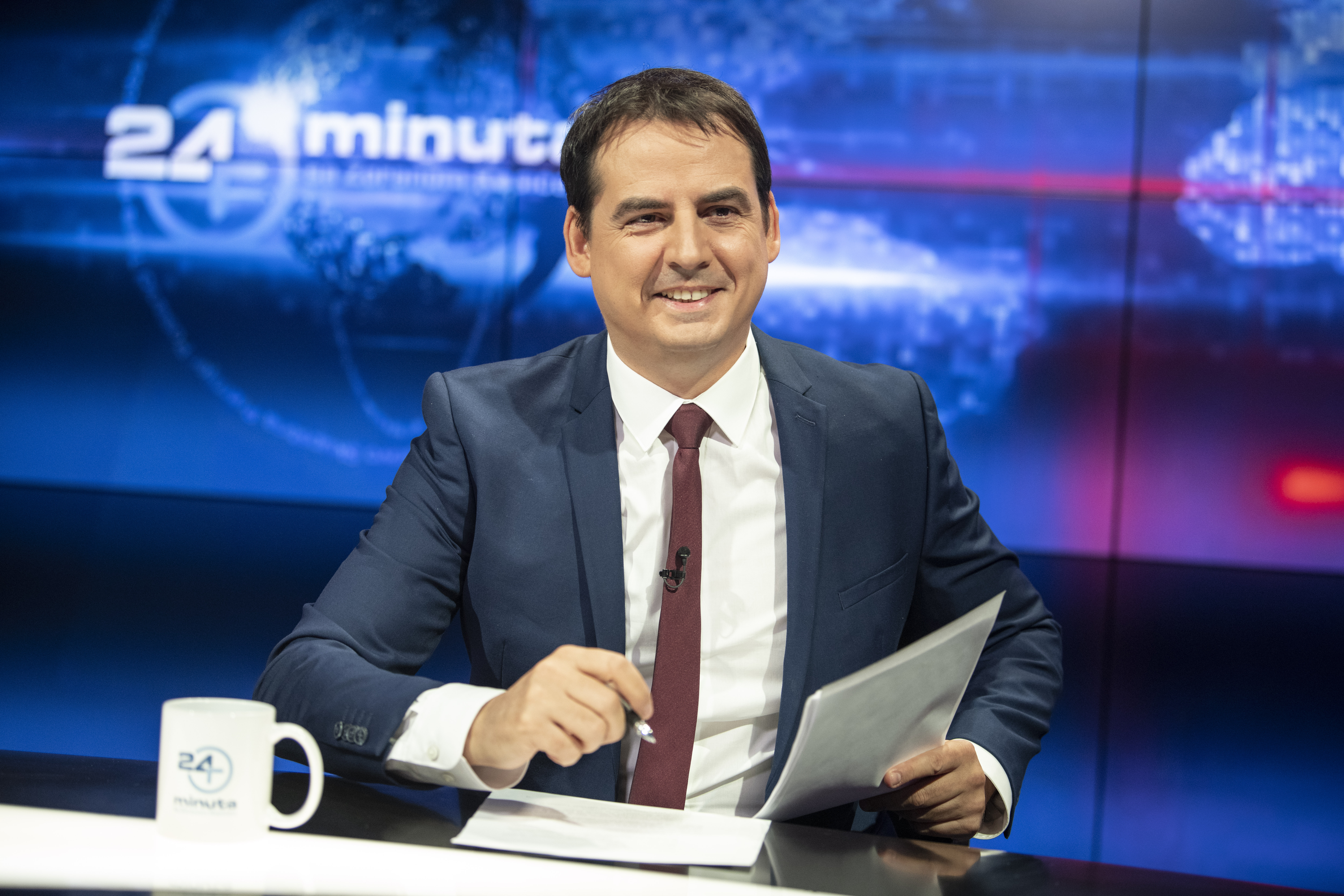 Beograd 30.10.2020. Zoran Kesić, autor i voditelj emisije 24 minuta, emisija 24 minuta Foto: Dragan Mujan/Nova.rs