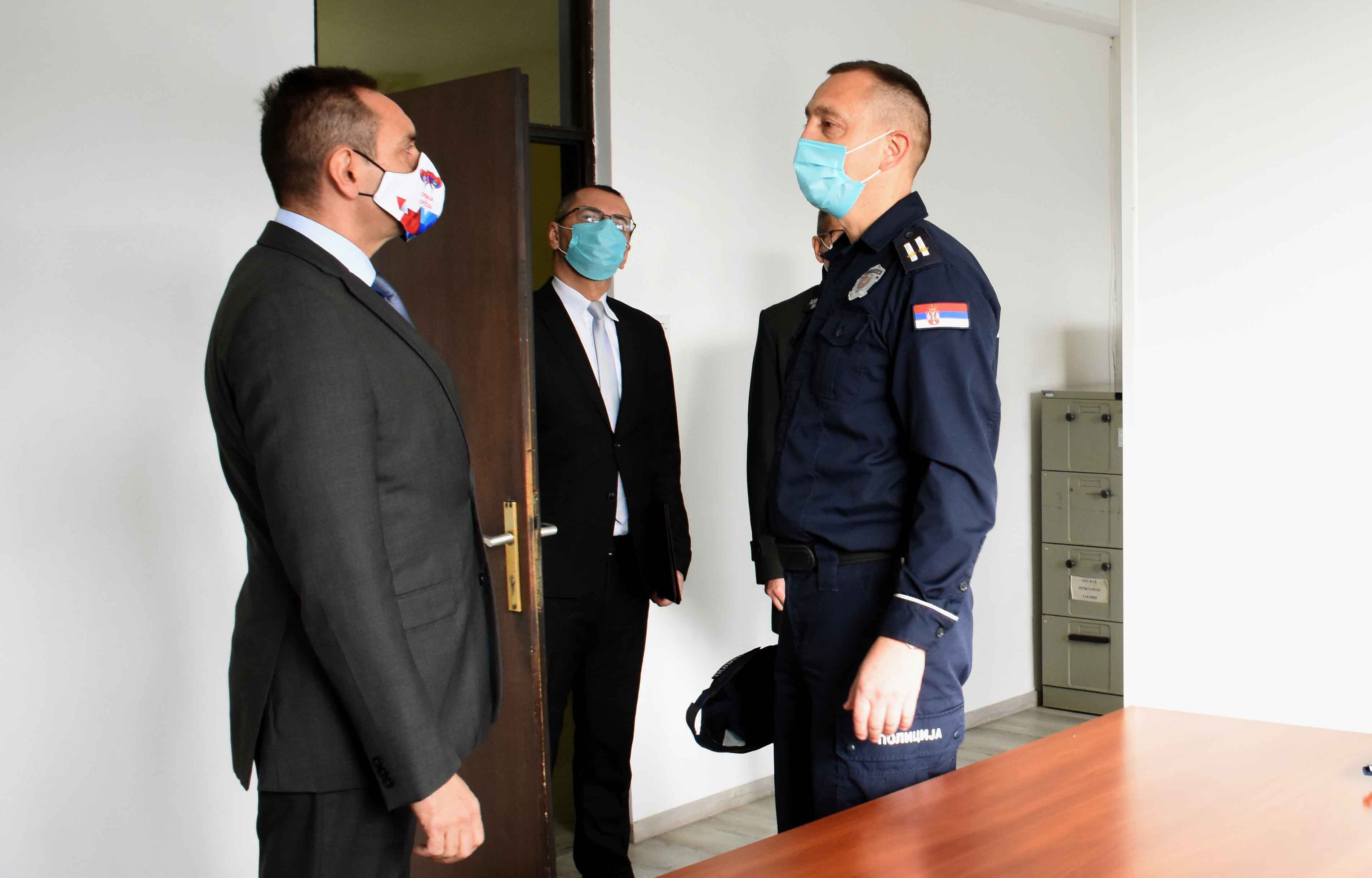 Aleksandar Vulin, obilazak, poseta, Policijska uprava Užice, Policijska uprava Požega Foto: MUP Srbije