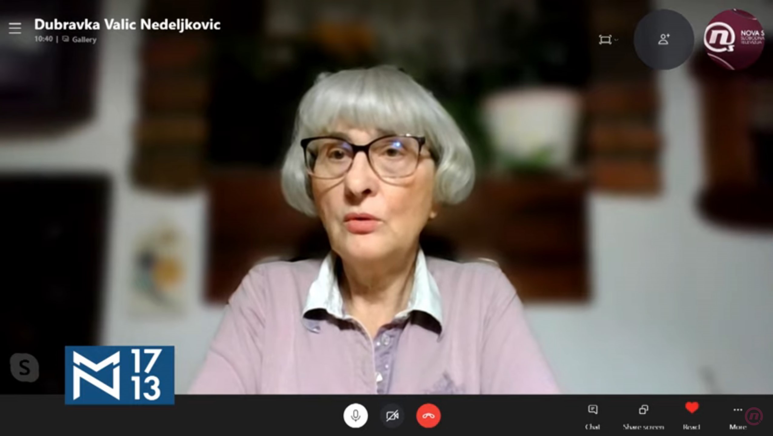 Dubarvka Valić Nedeljković, emisija Među nama, Medju nama Foto: NOVA S