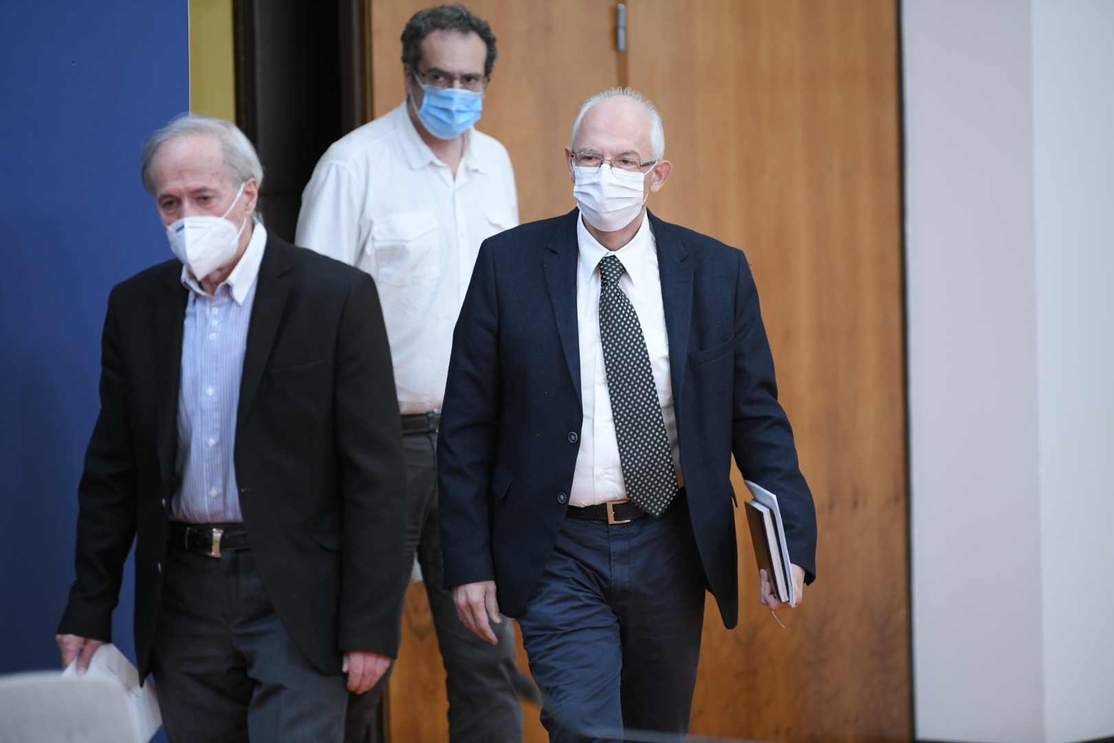 Beograd 02.10.2020. Mijomir Pelemiš. Predrag Kon, Srđa Janković, Srdja Janković. Krizni štab Foto: Dragan Mujan/Nova.rs