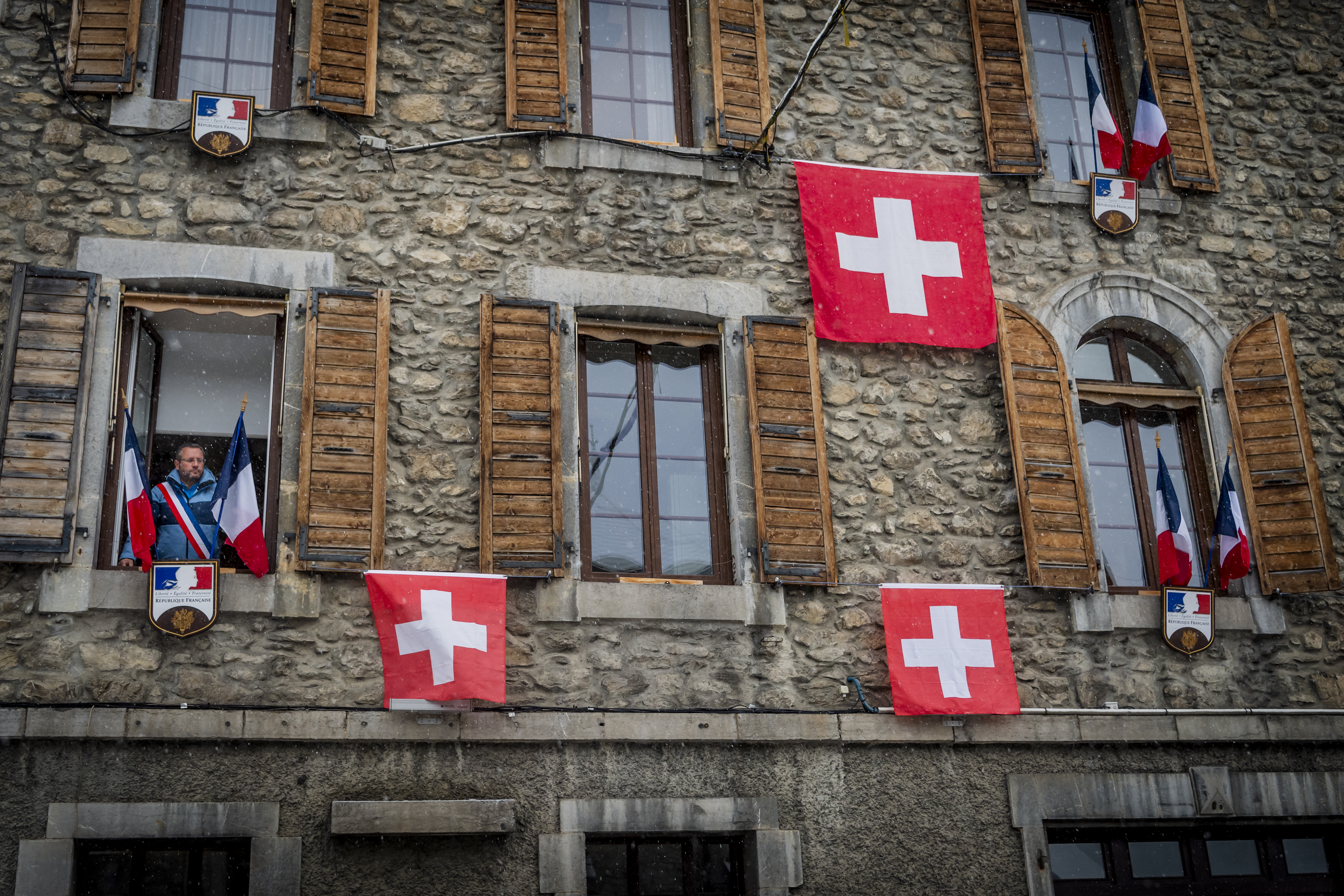 Ski lifts closed due to coronavirus restrictions in Chatel, France