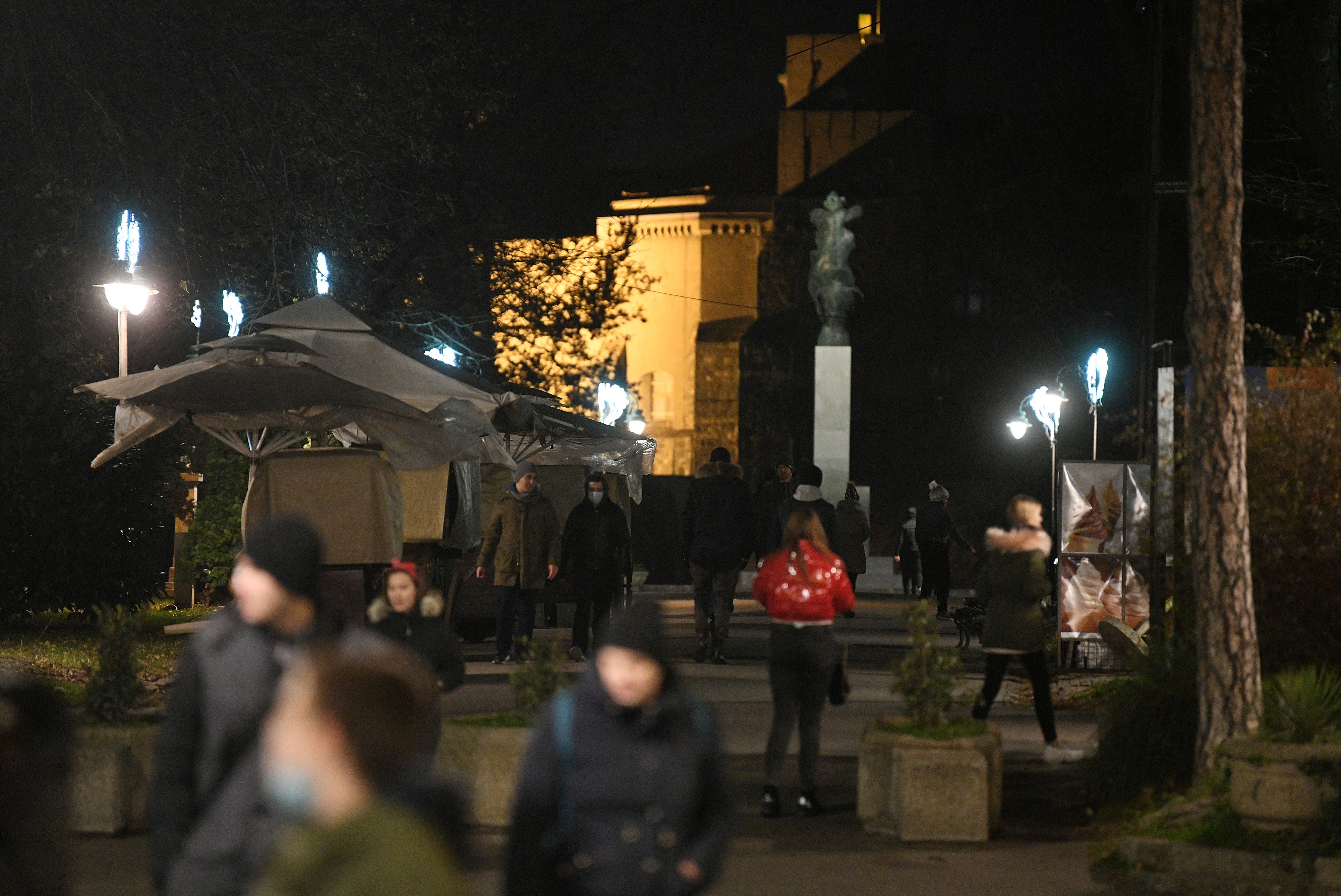Beograd, 4.12.2020. Pust grad, koronavirus, veče, zatvoreni restorani i tržni centri, noć, Kalemegdan Foto: Filip Krainčanić/Nova.rs