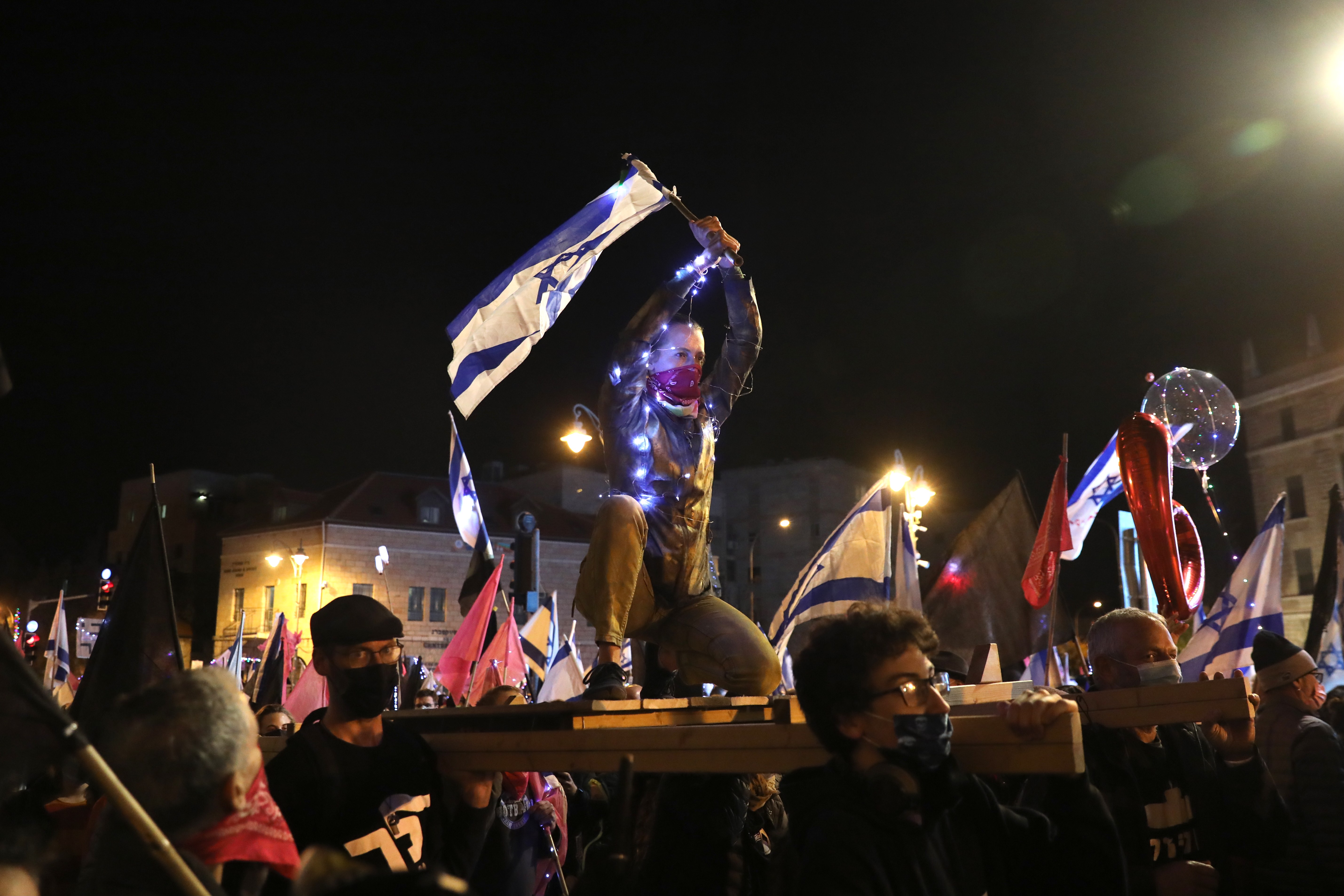 Anti-Netanyahu protest in Jerusalem