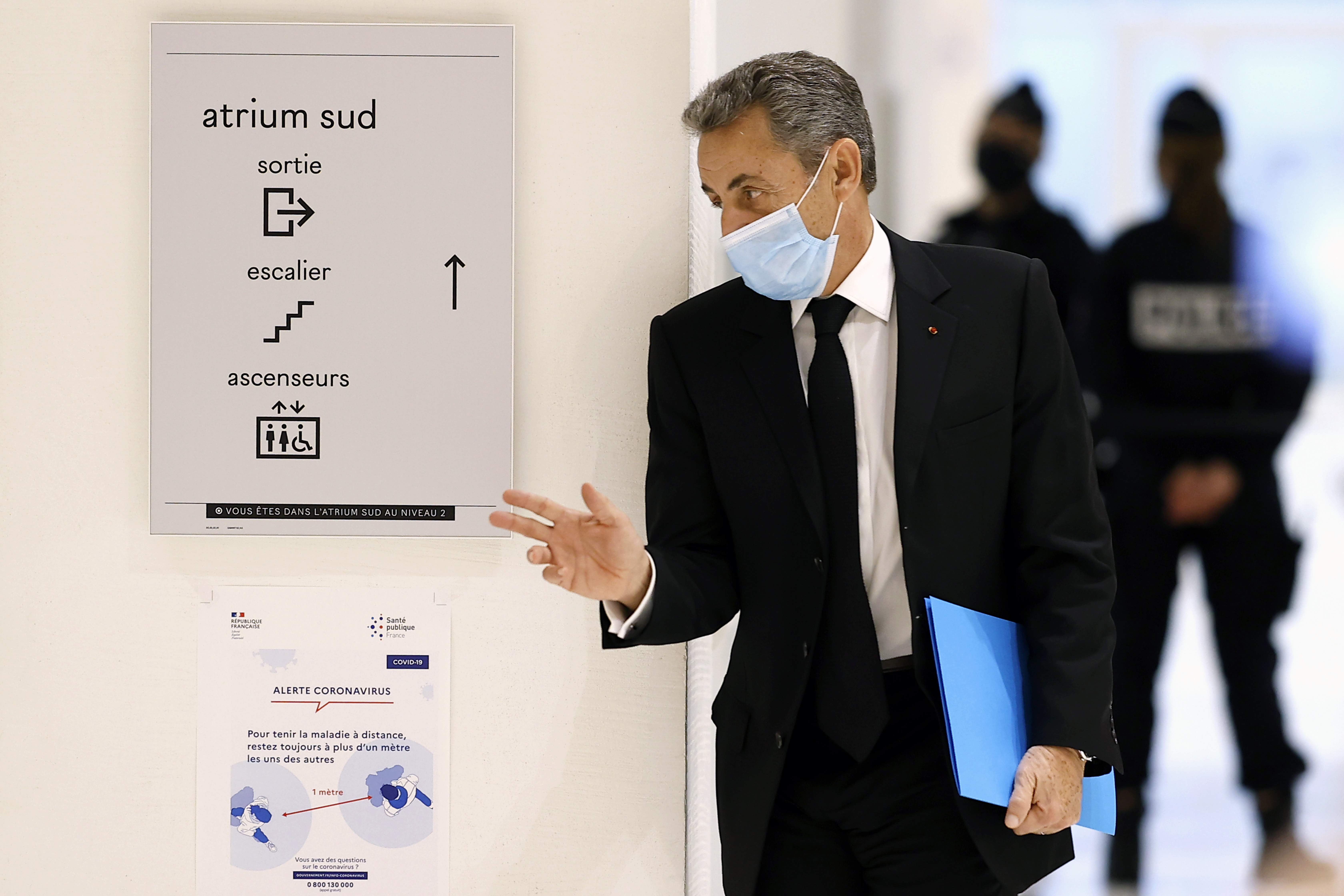 Nicolas Sarkozy in court on corruption charges