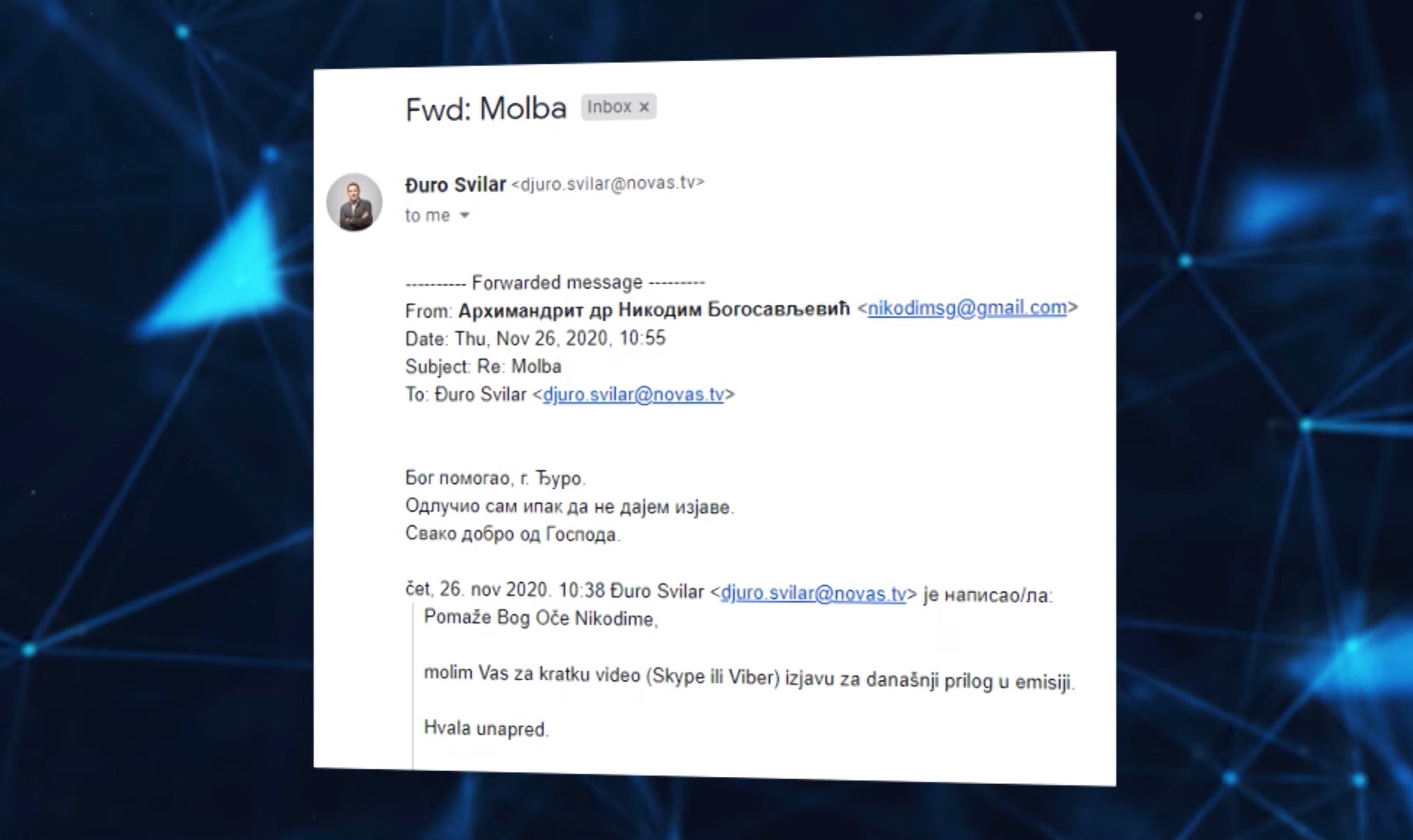 Slučaj vladike Nikodima, Među nama