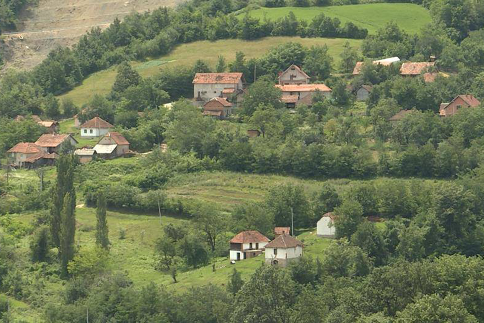 Selo u Sumadiji, Sumadija, selo, ilustracija