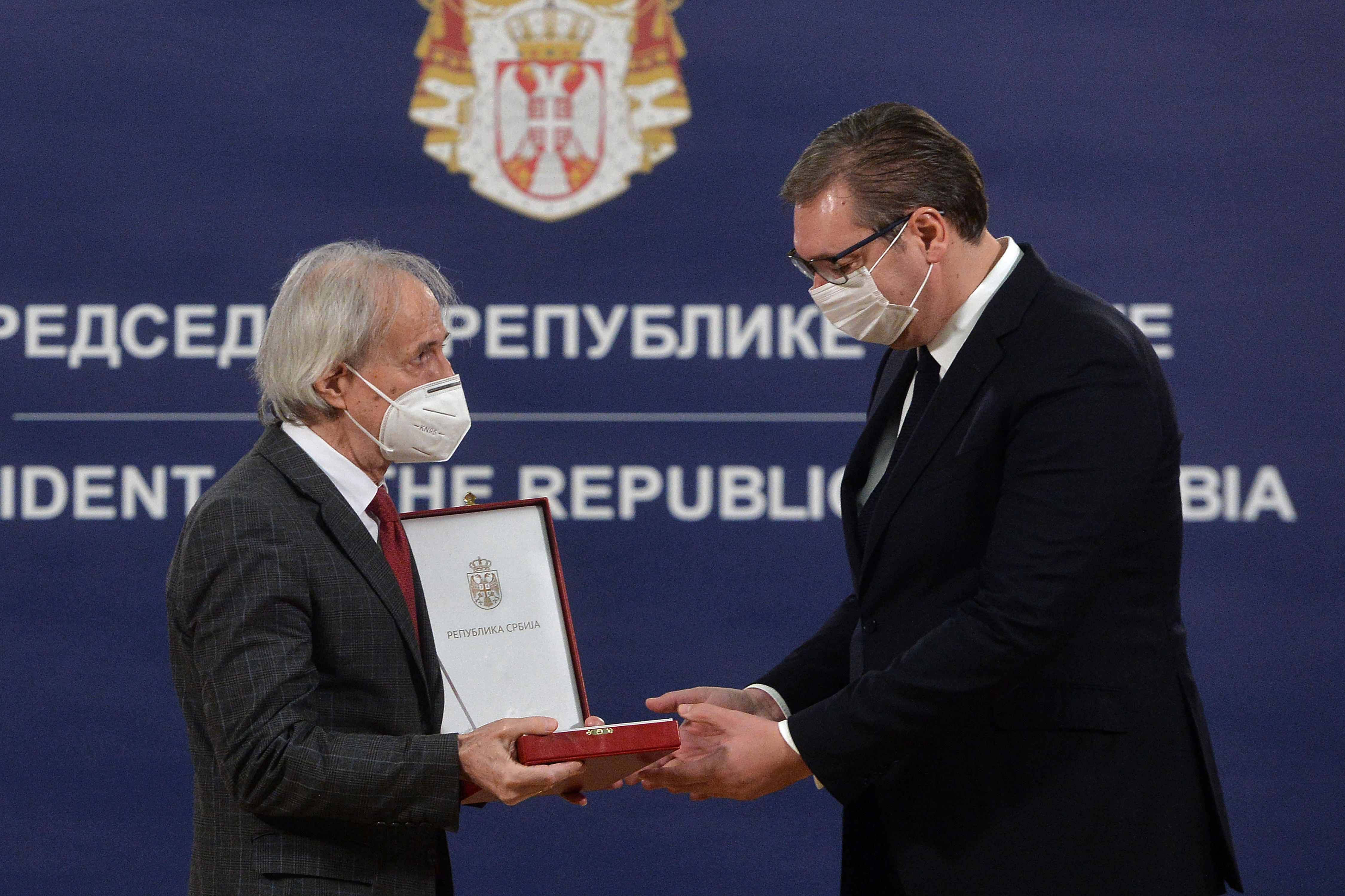 Beograd, 30. novembra 2020 - Infektolog Mijomir Pelemis. Predsednik Republike Srbije Aleksandar Vucic danas urucio odlikovanja. FOTO  TANJUG/ ZORAN ZESTIC/bs
