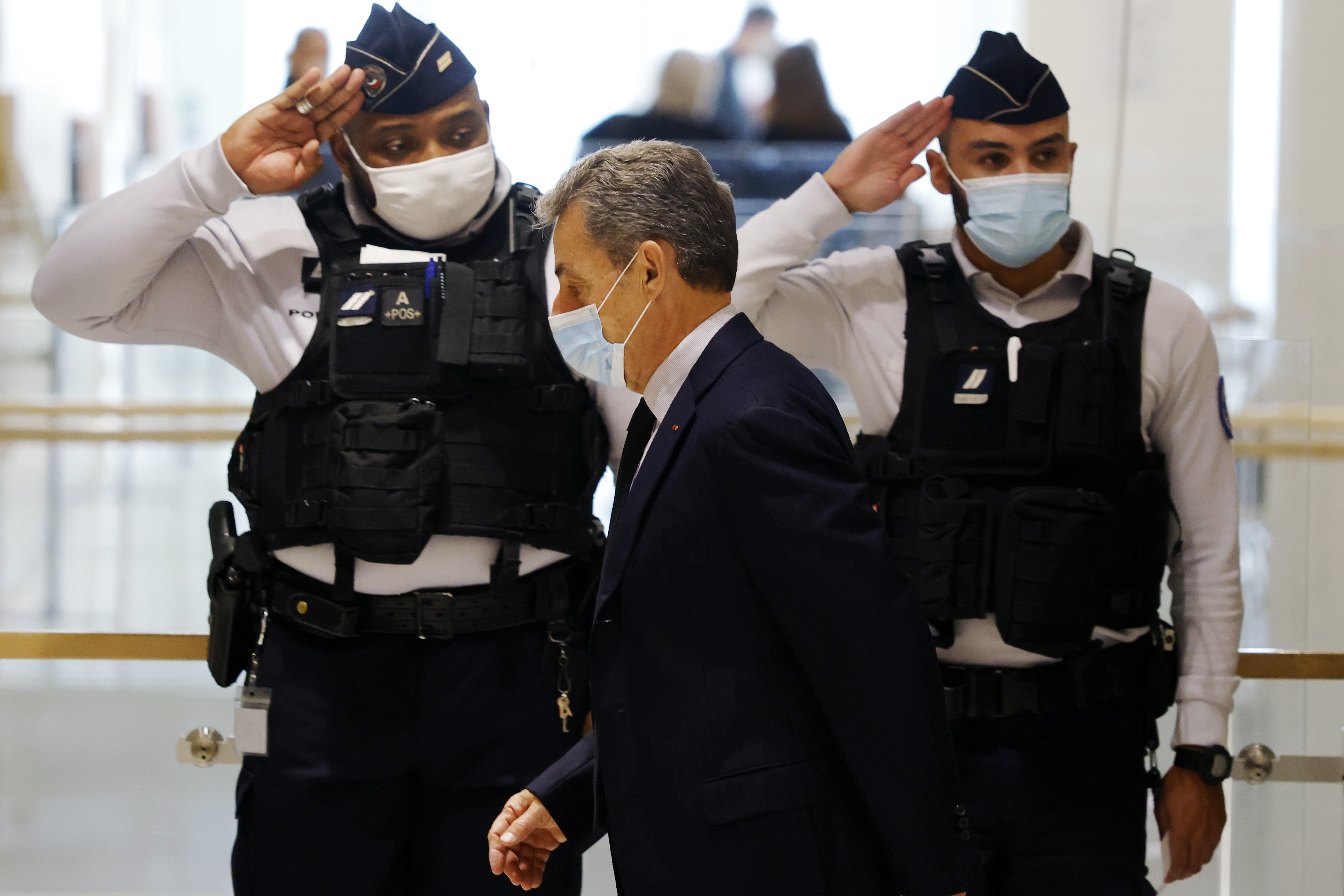 Nicolas Sarkozy in court on corruption charges