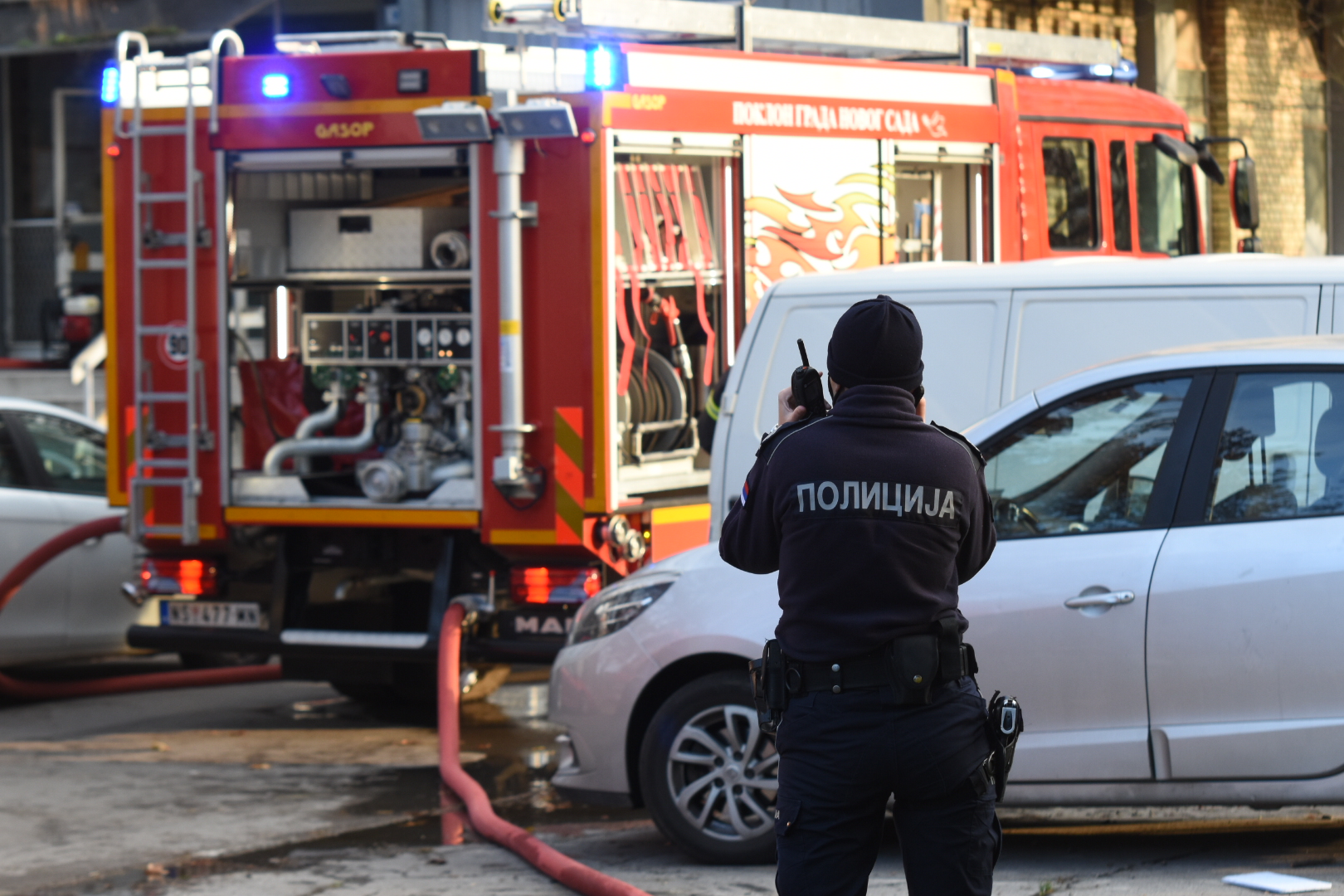 Novi Sad 10.12.2020. Pozar u Novom Sadu