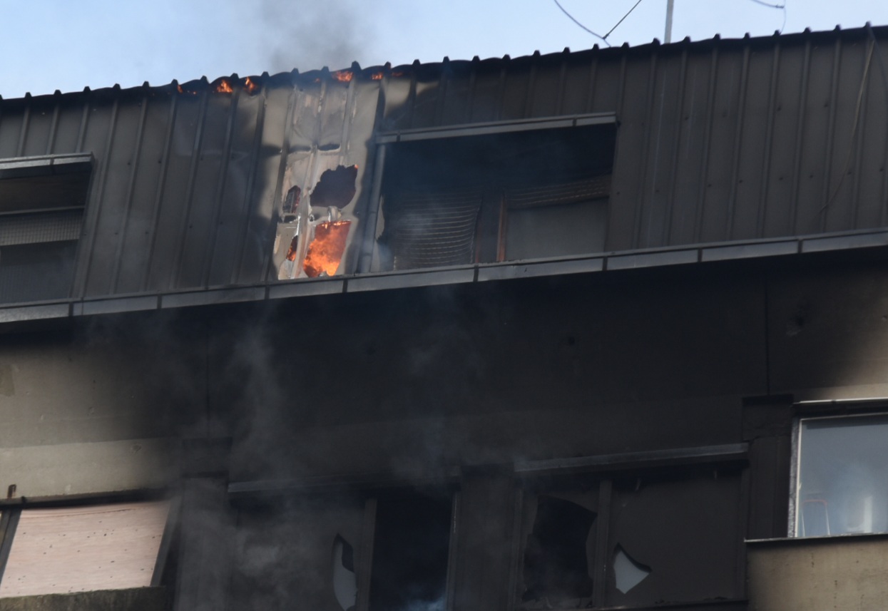 Novi Sad 10.12.2020. Pozar u Novom Sadu