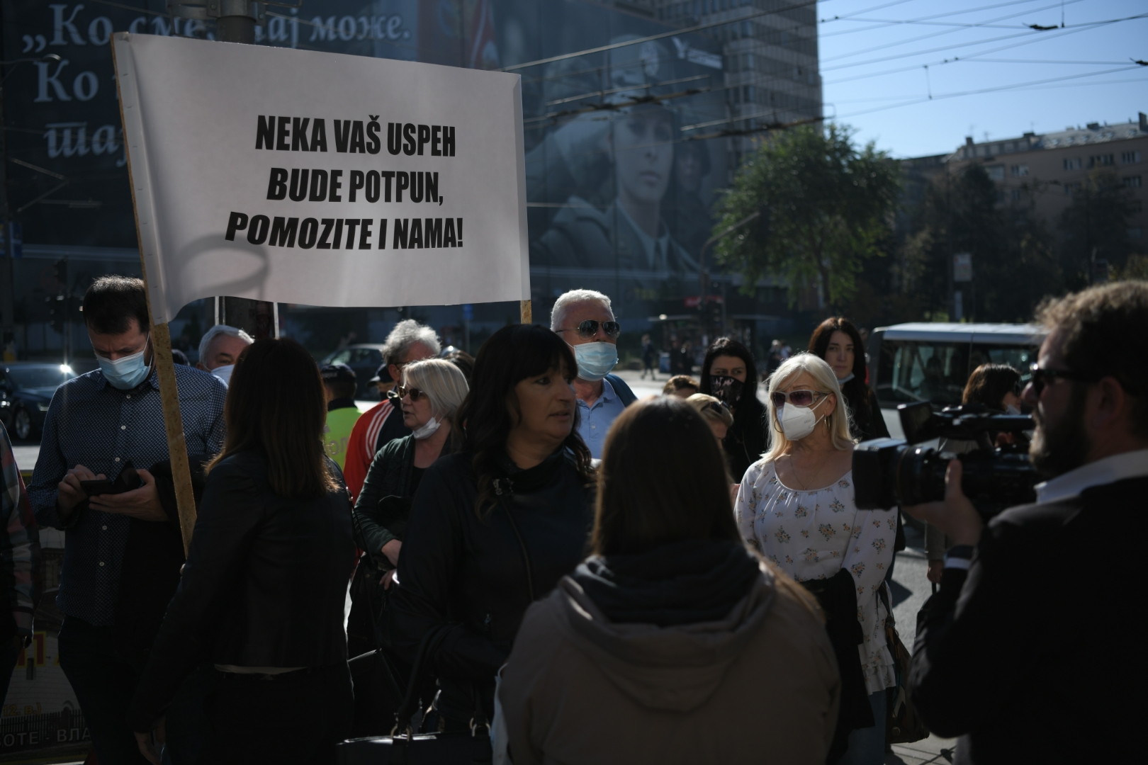 Beograd, 22.10.2020. Vlada Srbije, Protest turističkih radnika, protest turn agencije, turizam Foto: Dragan Mujan/Nova.rs