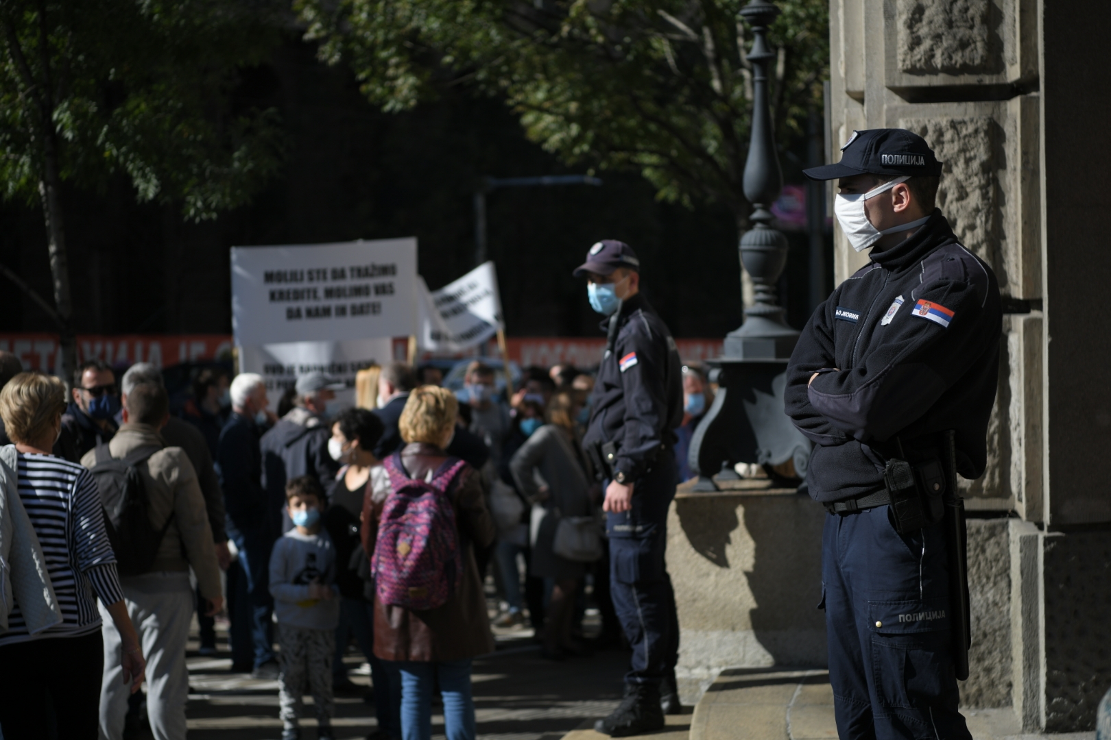 Beograd, 22.10.2020. Vlada Srbije, Protest turističkih radnika, protest turn agencije, turizam Foto: Dragan Mujan/Nova.rs