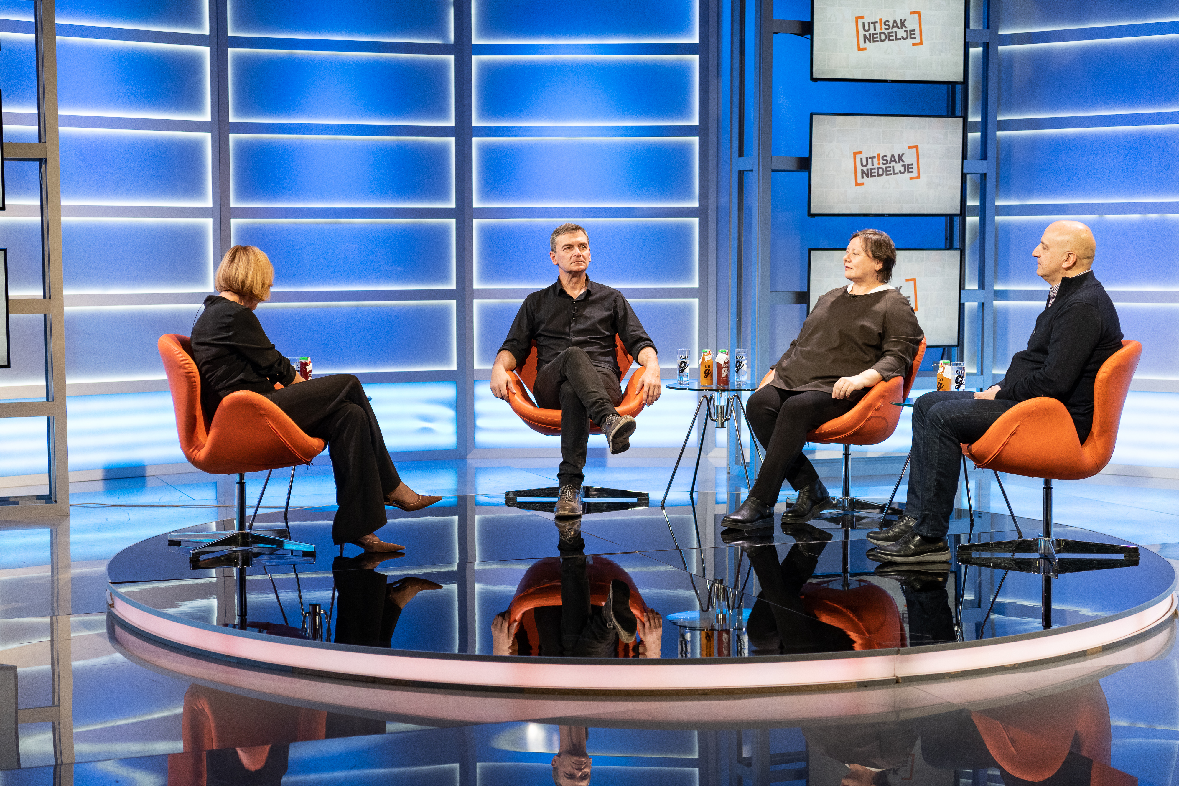 Beograd 13.12.2020. OIja Bećković, Aleksandar Jovanović Ćuta, Dragana Đorđević, Dragana Djordjević, Ratko Ristić, emisija Utisak nedelje Foto: Ivan Dinić/Nova S