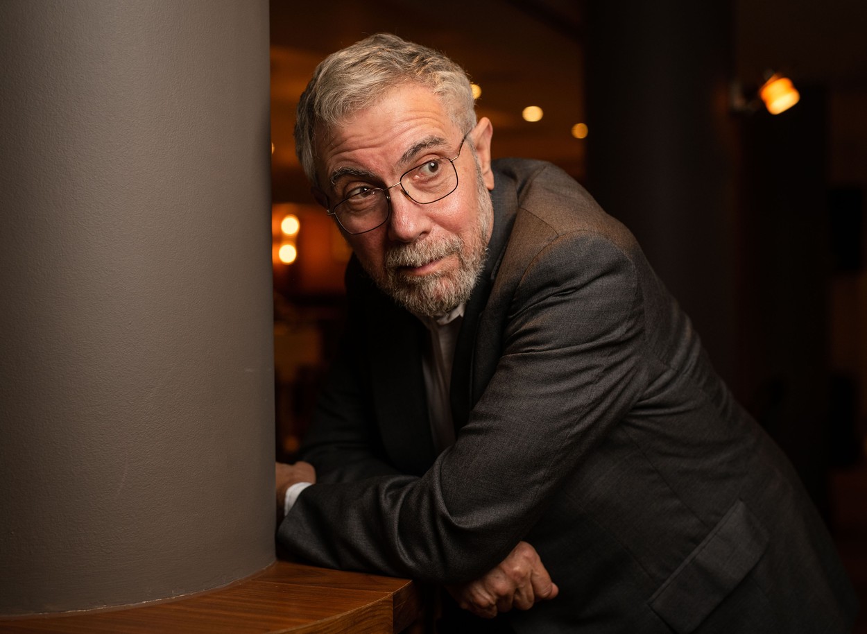 Economist Paul Krugman, London.