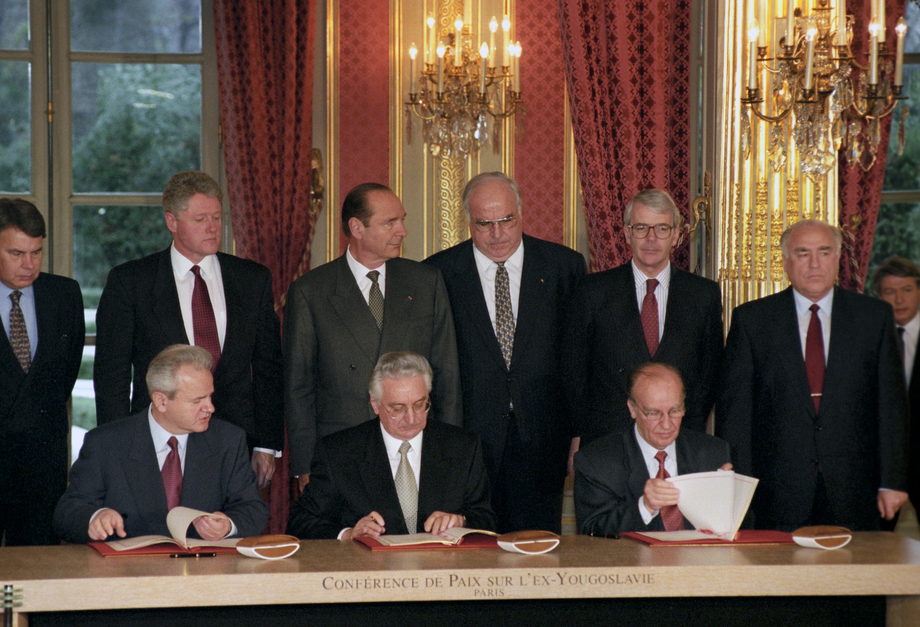 Signing ceremony of the Peace Agreement on Bosnia and Herzegovina initialed in Dayton