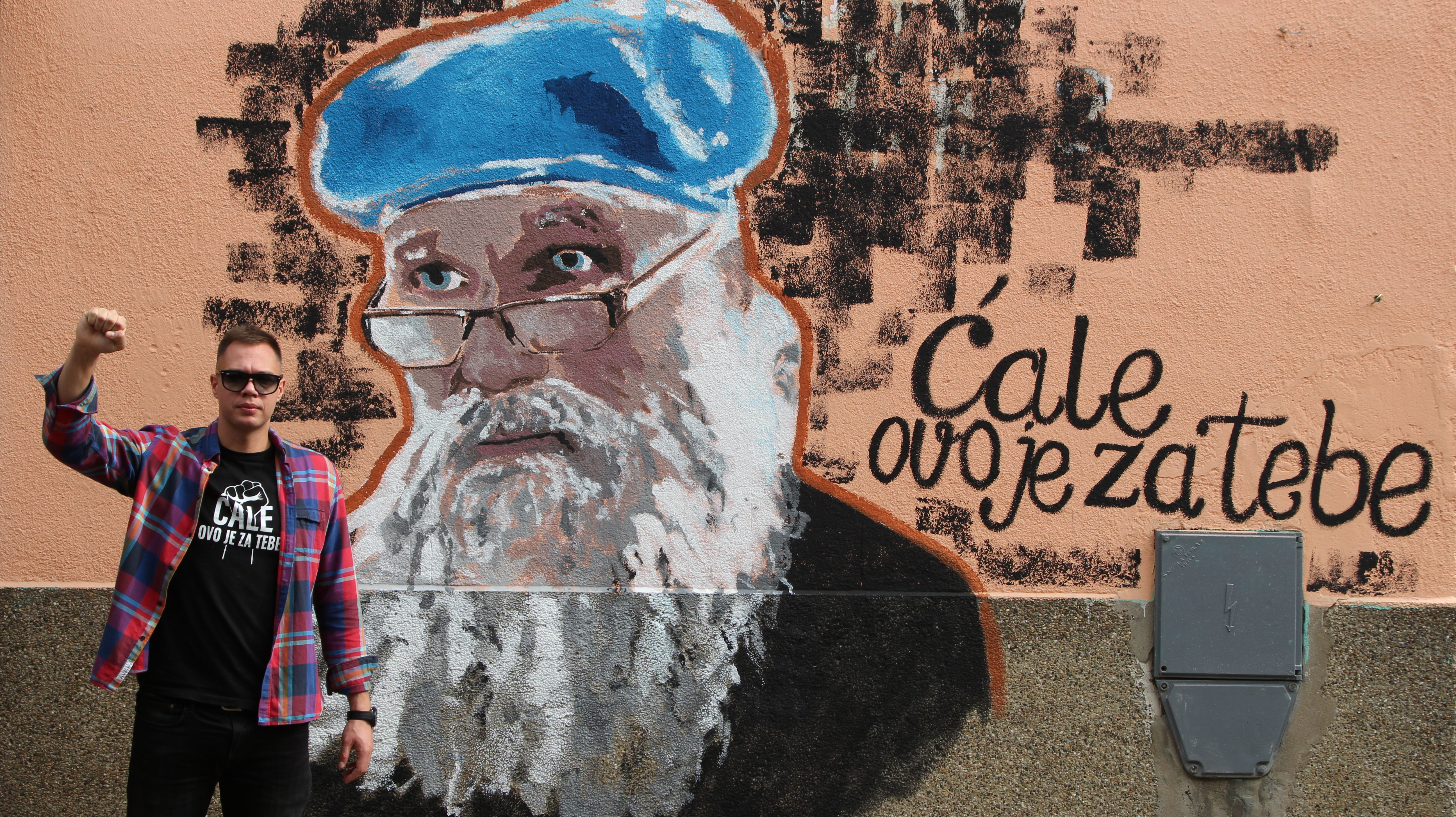 Ćale ovo je tebe mural, Petar Đurić, sin slikara Ljubiše Đurića