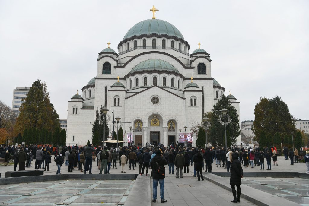 Beograd 22. novembar 2020. Sahrana patrijarha Irineja u Hramu Svetog Save Hram Svetog Save Foto:Filip Krainčanić/Nova.rs
