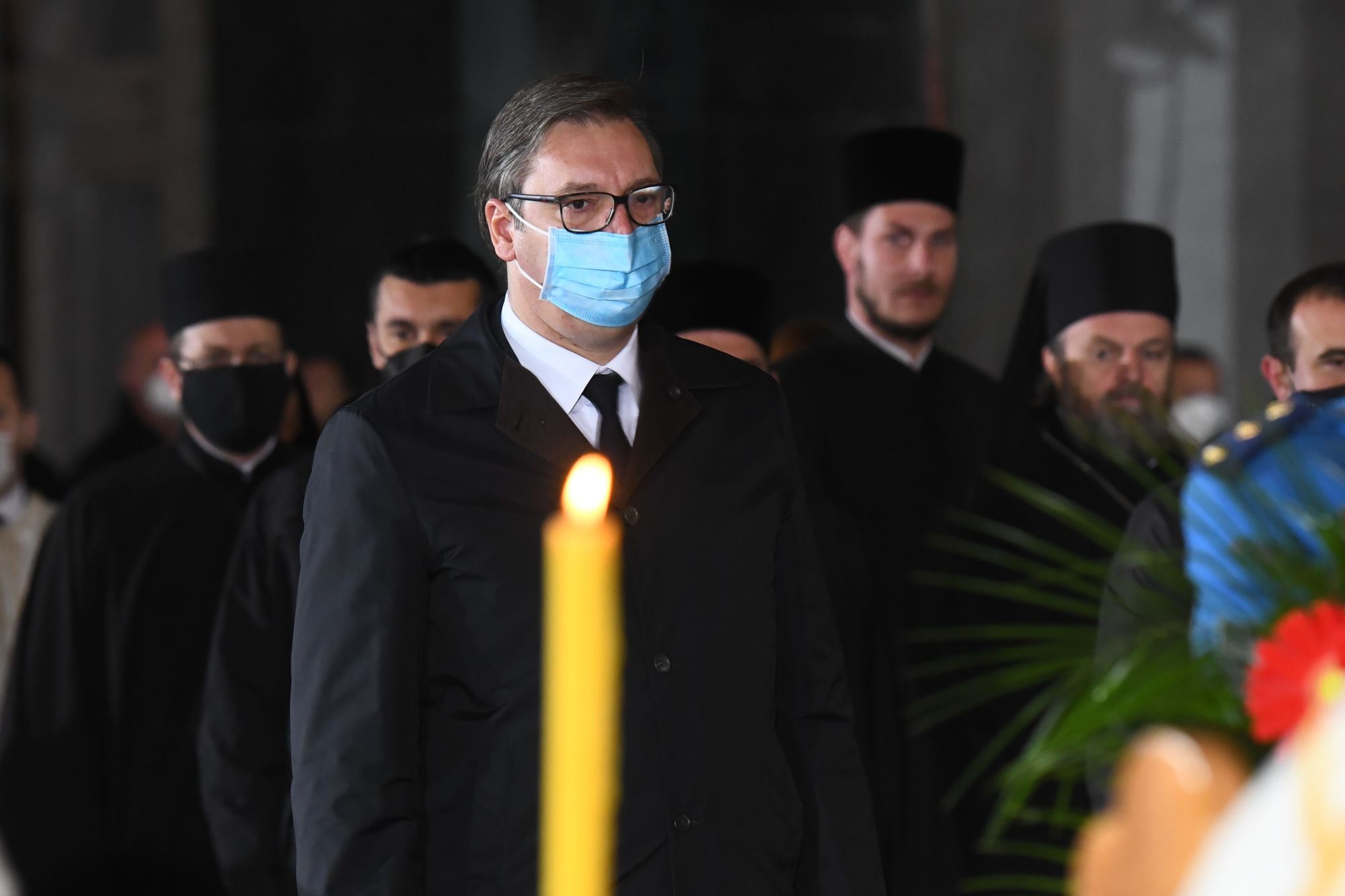 Beograd 22. novembar 2020. Sahrana patrijarha Irineja u Hramu Svetog Save Foto:Goran Srdanov/Nova.rs