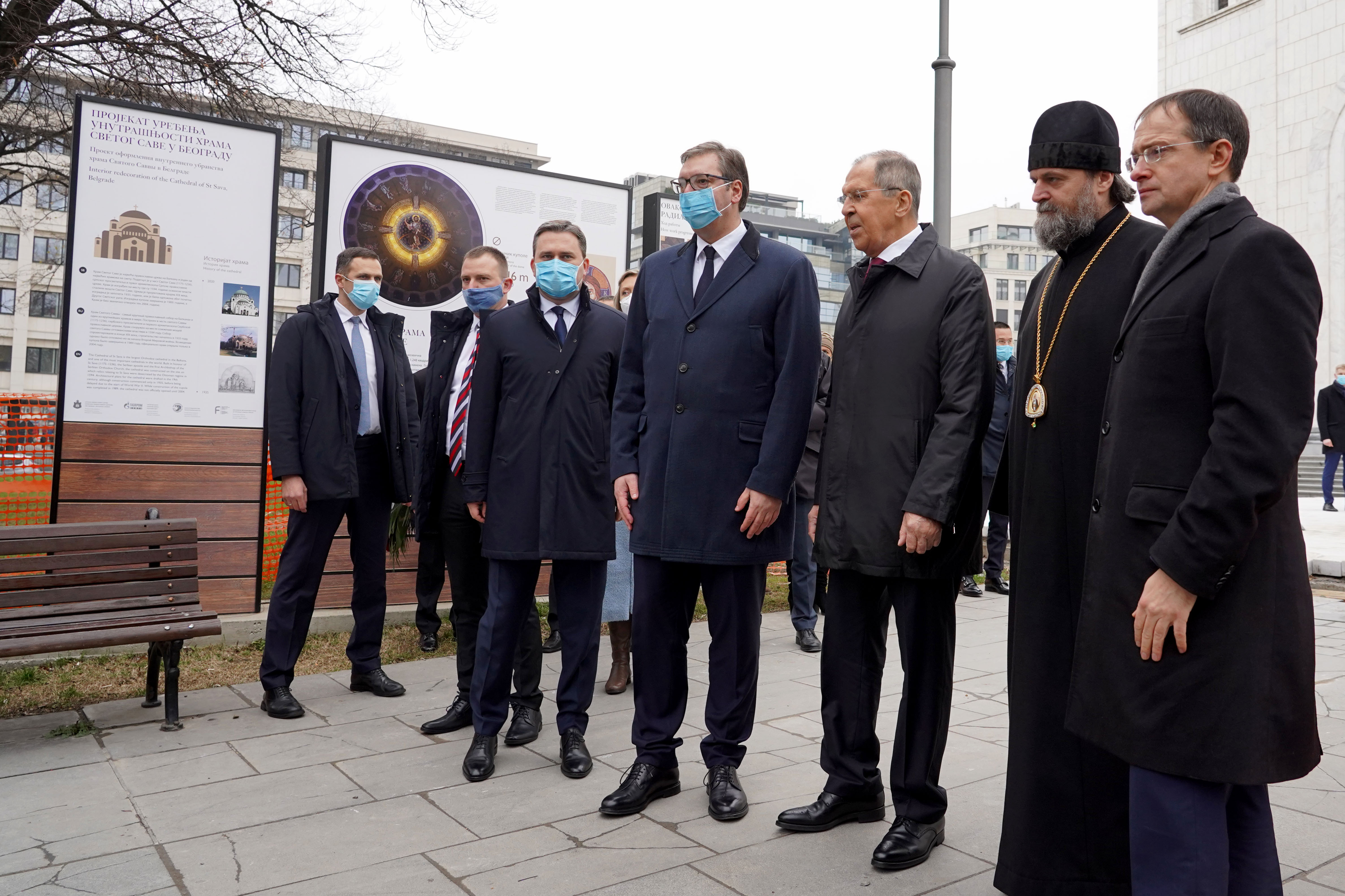 NIKOLA SELAKOVIC, ALEKSANDAR VUCIC,  SERGEJ LAVROV, VLADIKA STEFAN