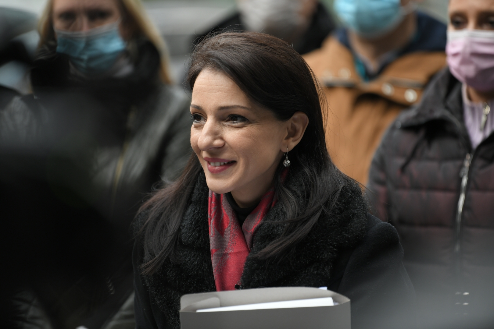 Beograd 16.12.2020. Marinika Tepic ispred RTS